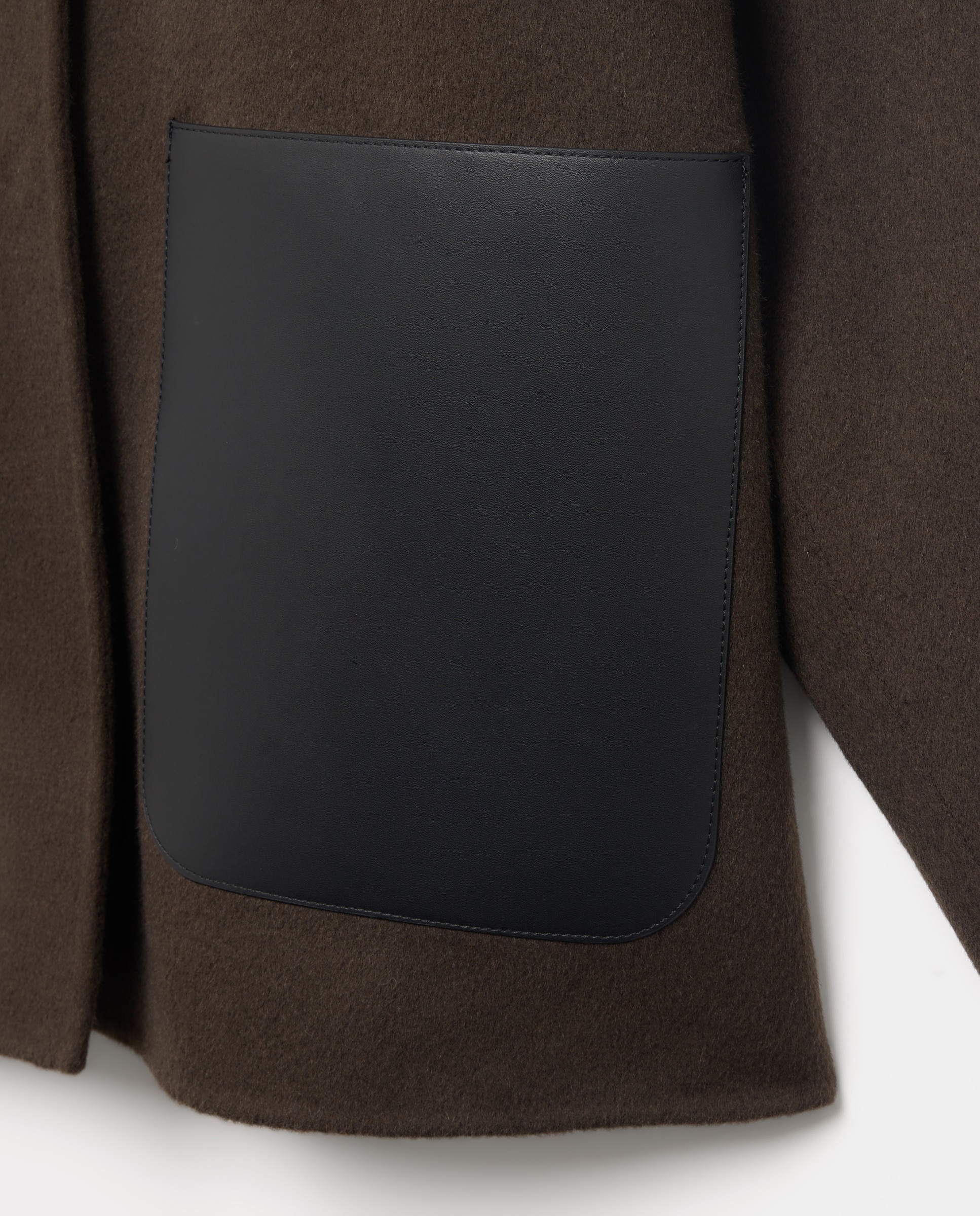 Imagen 2 de Chaquetón liso con doble faz de mujer - Woman Limited El Corte Inglés - Visón oscuro Visón oscuro