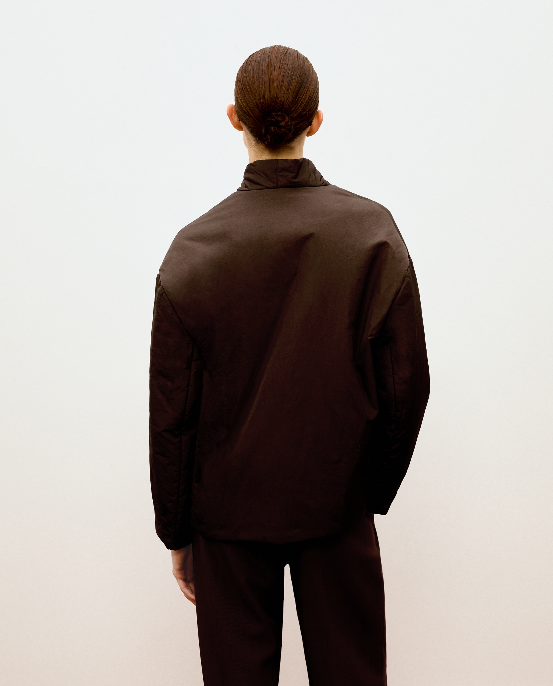 Chaquetón corto liso de mujer - Woman Limited El Corte Inglés - Marrón Marrón-3