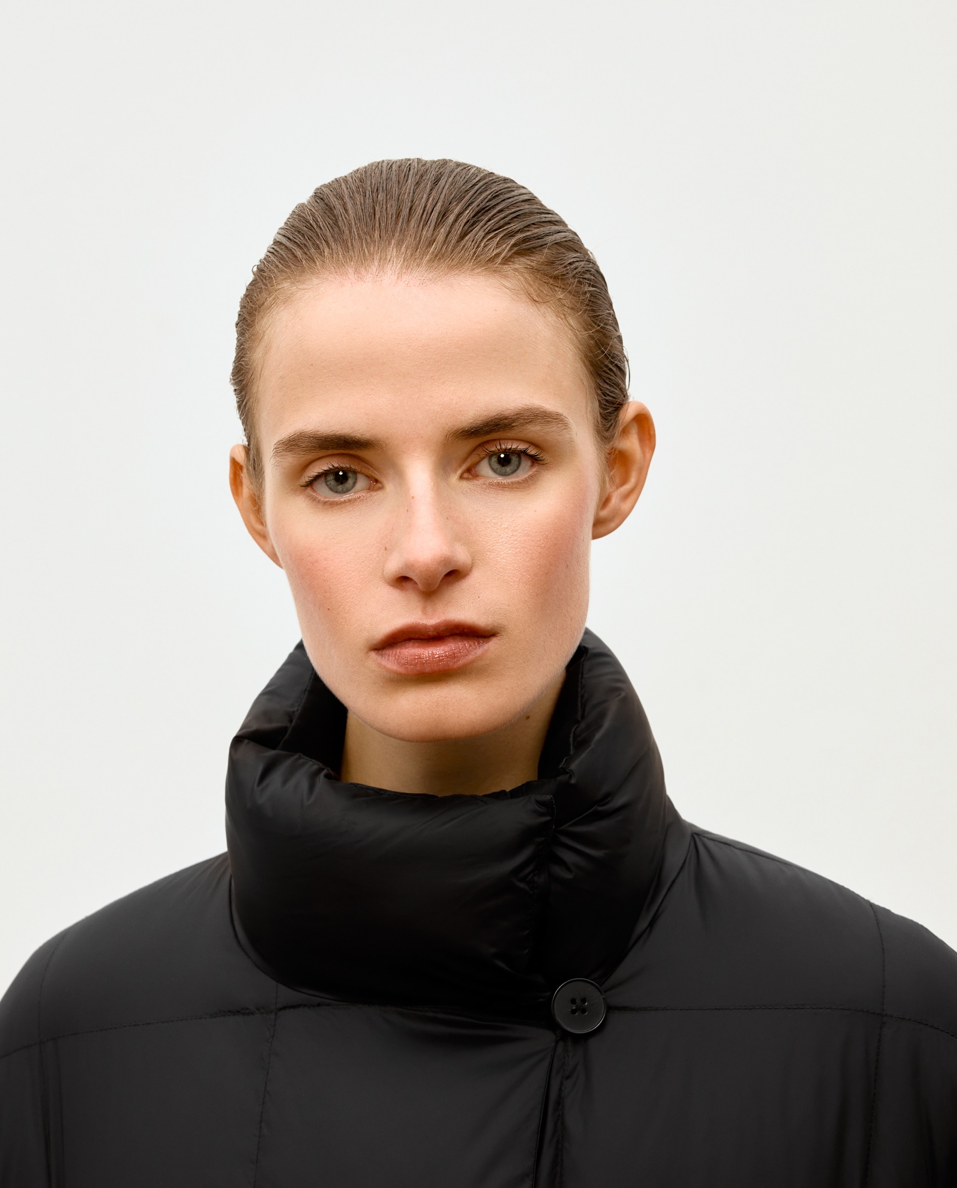 Chaquetón envolvente de plumas acolchado de mujer - Woman Limited El Corte Inglés - Negro Negro-4