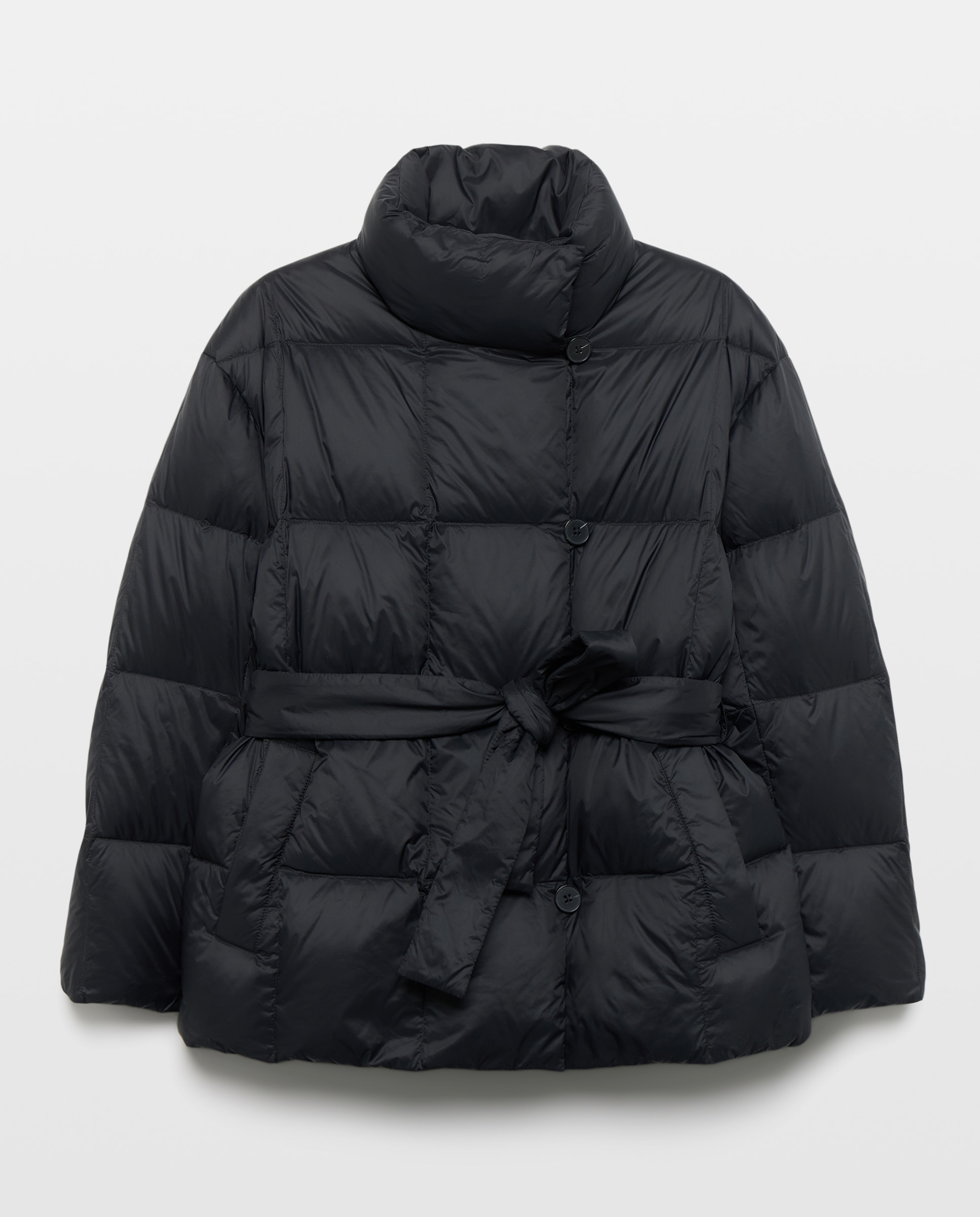 Chaquetón envolvente de plumas acolchado de mujer - Woman Limited El Corte Inglés - Negro Negro-5