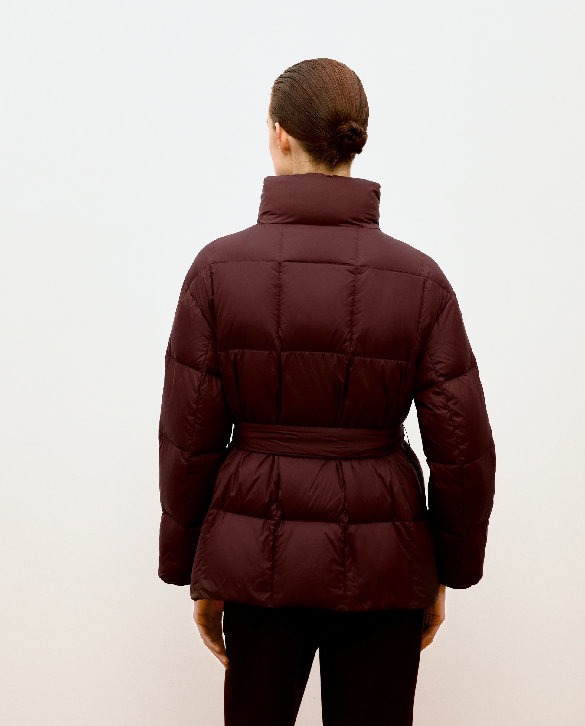 Chaquetón envolvente de plumas acolchado de mujer - Woman Limited El Corte Inglés - 290 Burdeos 290 Burdeos-3