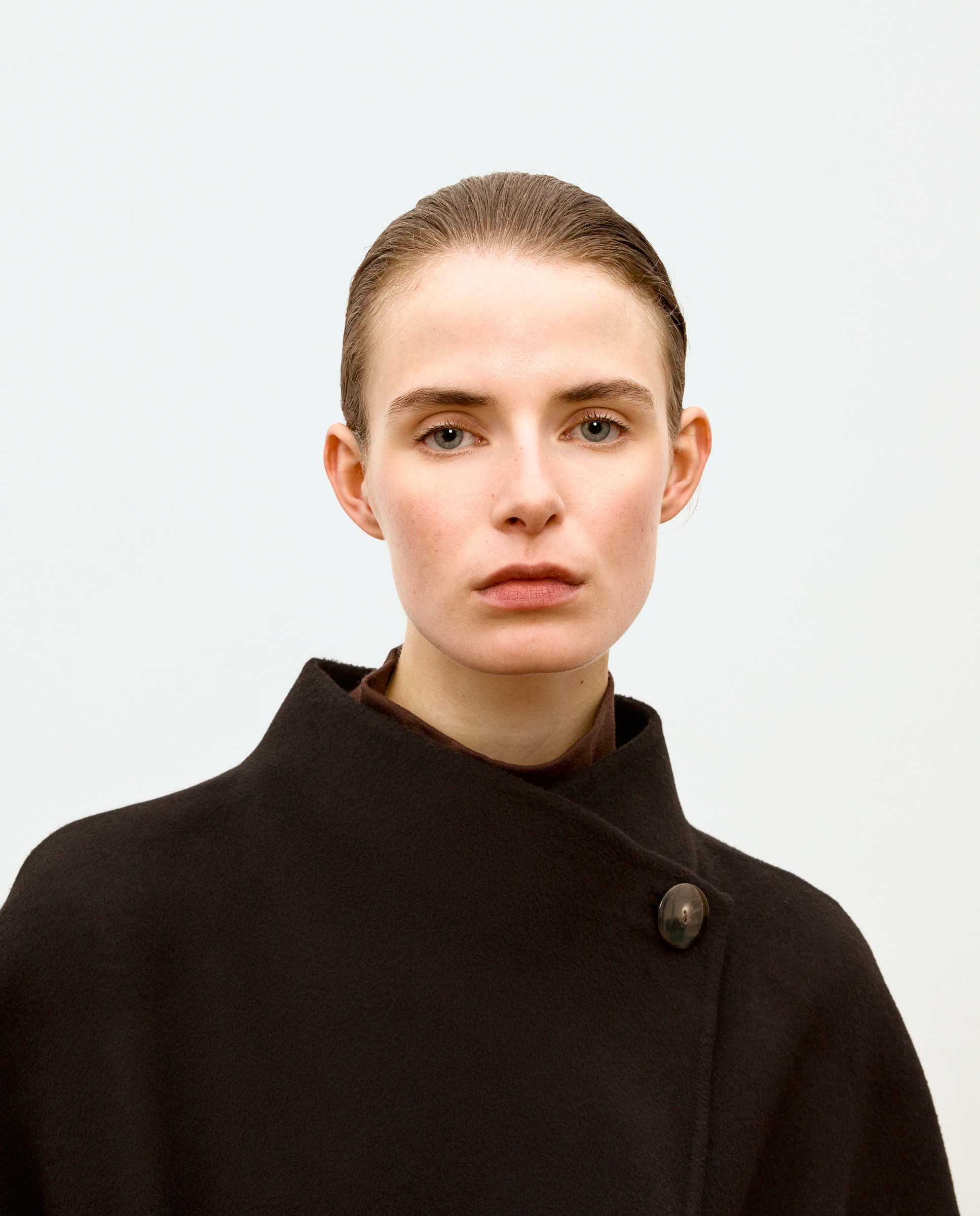 Chaquetón cruzado en paño con cinturón de mujer - Woman Limited El Corte Inglés - Negro Negro-3