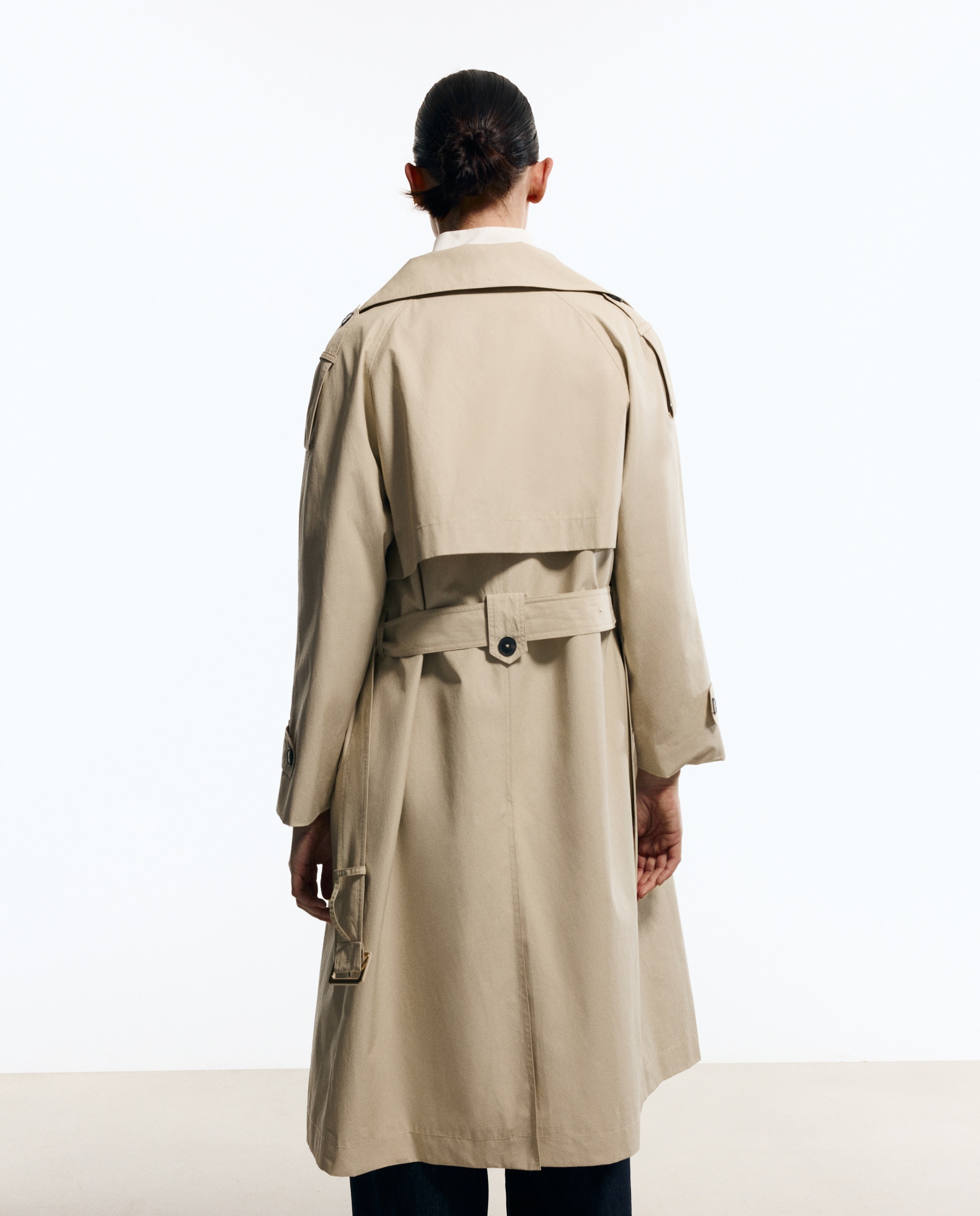 Impermeável Liso Comprido Gelo-2