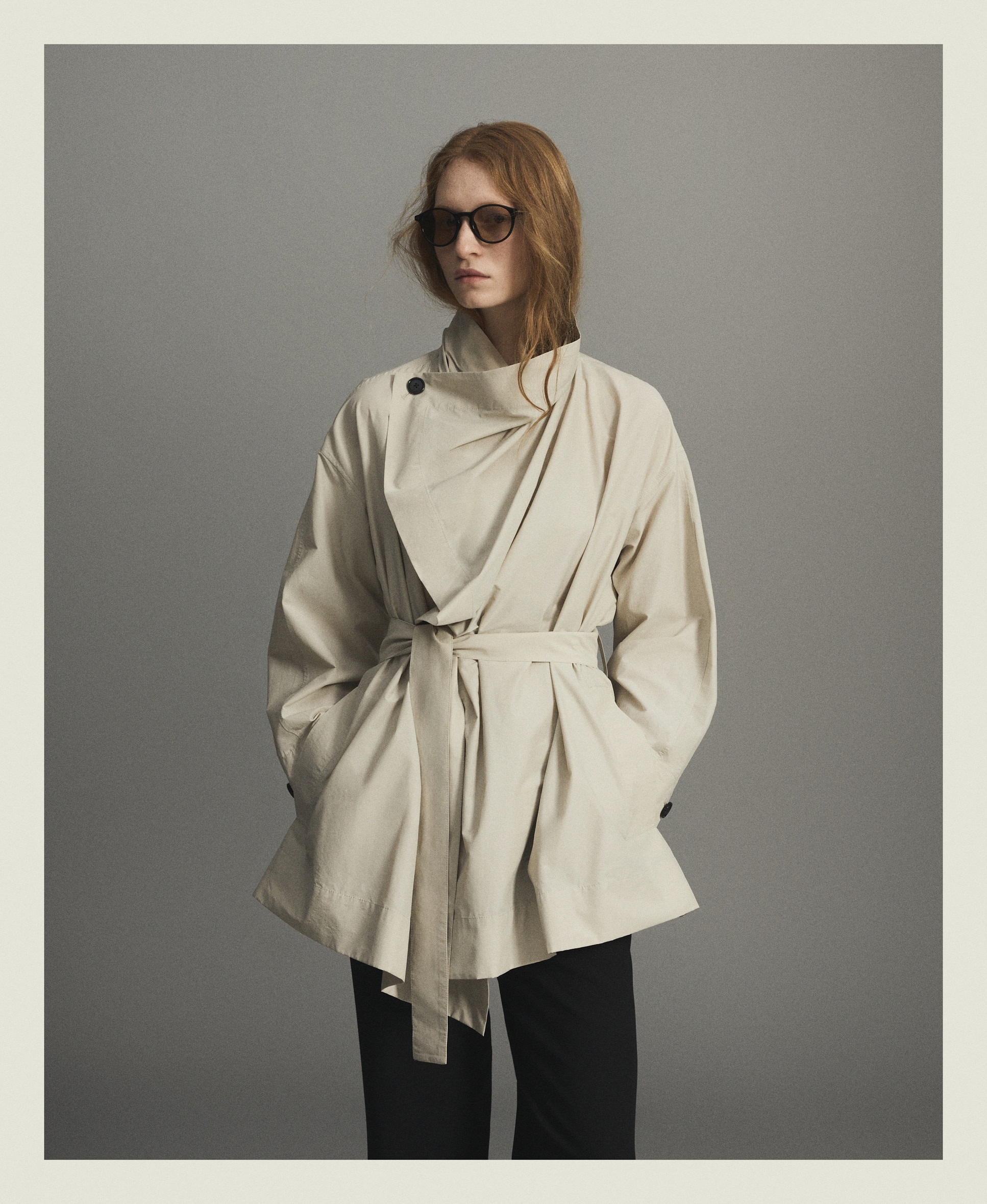 Trench corta de mujer con cuello chimenea - Woman Limited El Corte Inglés - 850 Piedra 850 Piedra-2