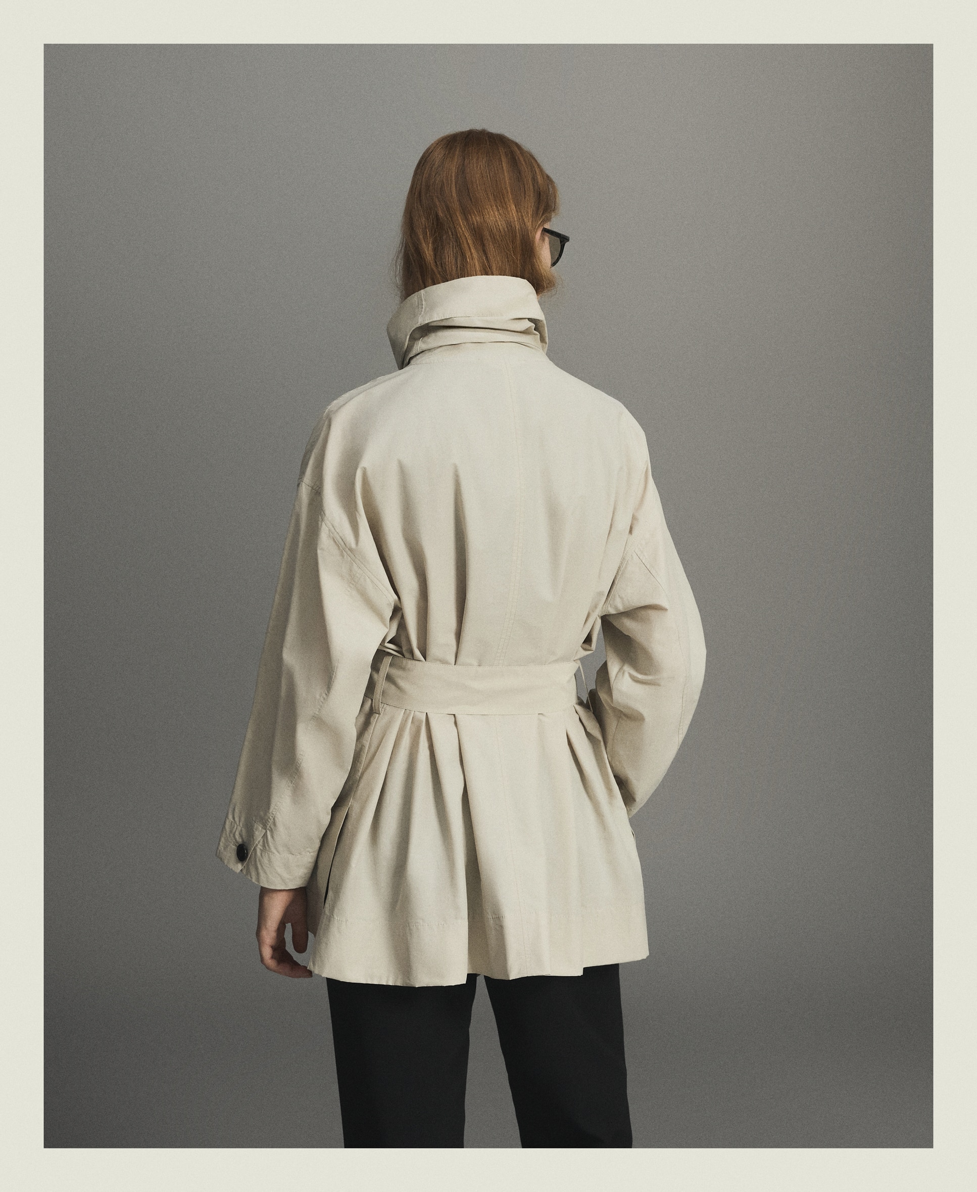 Trench corta de mujer con cuello chimenea - Woman Limited El Corte Inglés - 850 Piedra 850 Piedra-4