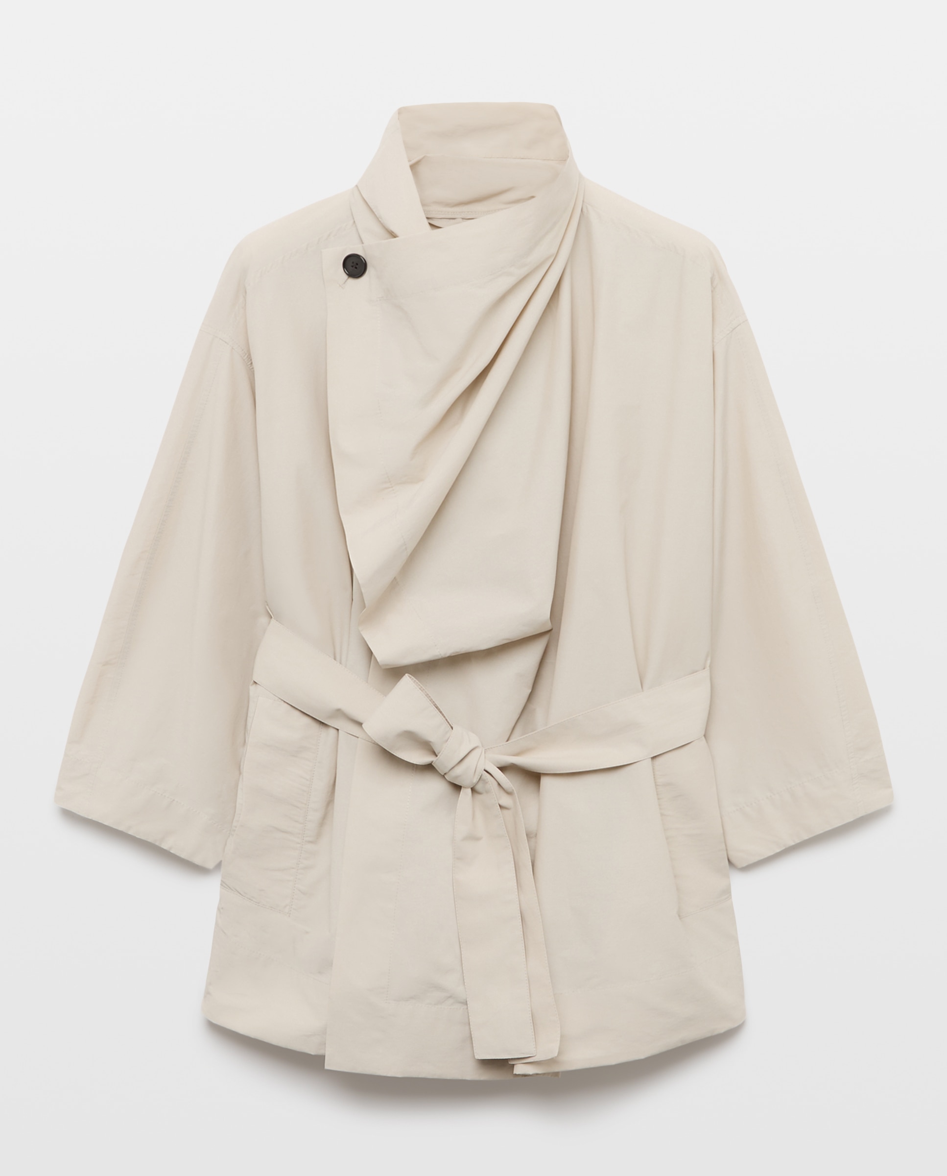Trench corta de mujer con cuello chimenea - Woman Limited El Corte Inglés - 850 Piedra 850 Piedra-5