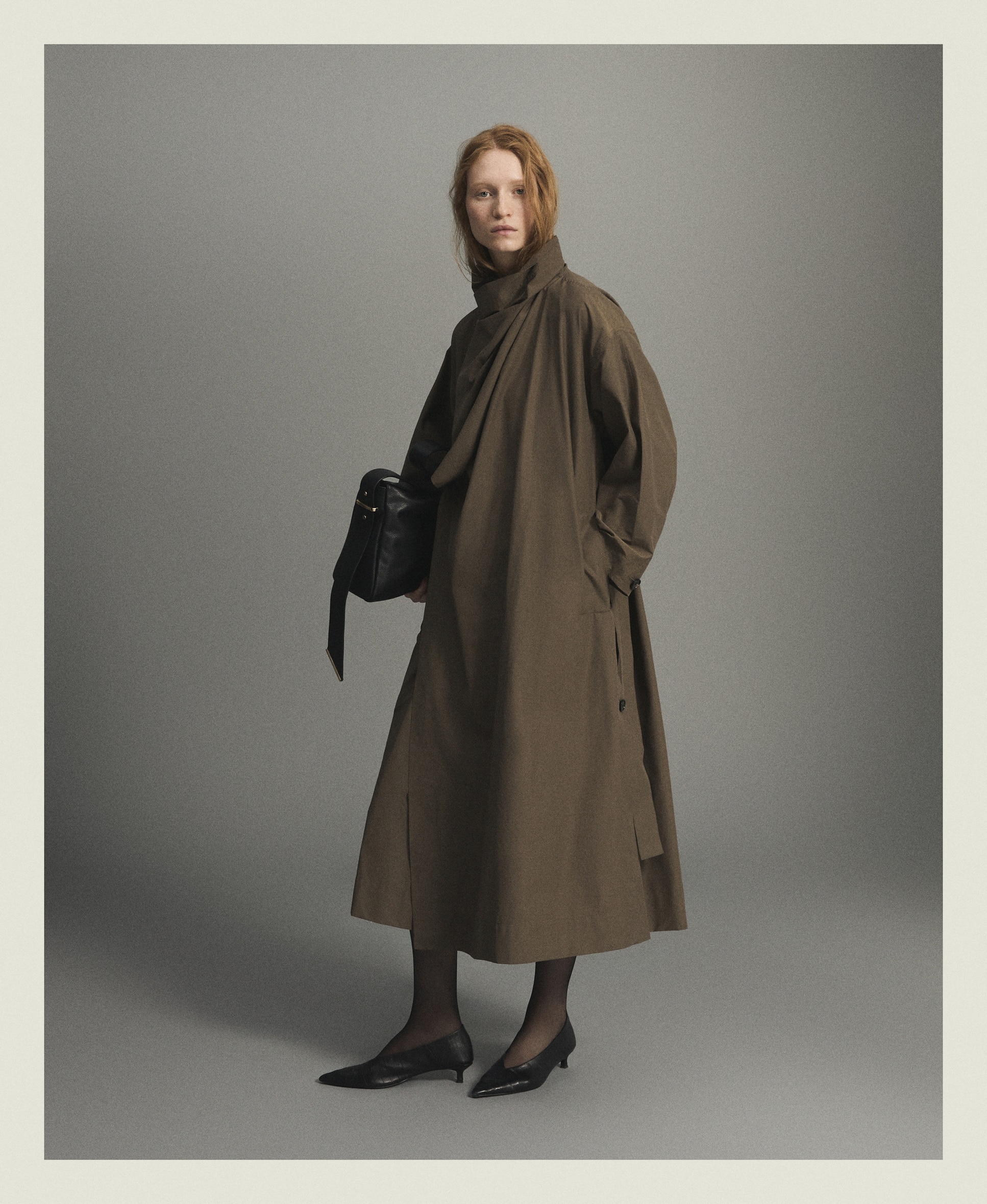 Trench larga de mujer con cuello chimenea - Woman Limited El Corte Inglés - 520 Kaki 520 Kaki-2