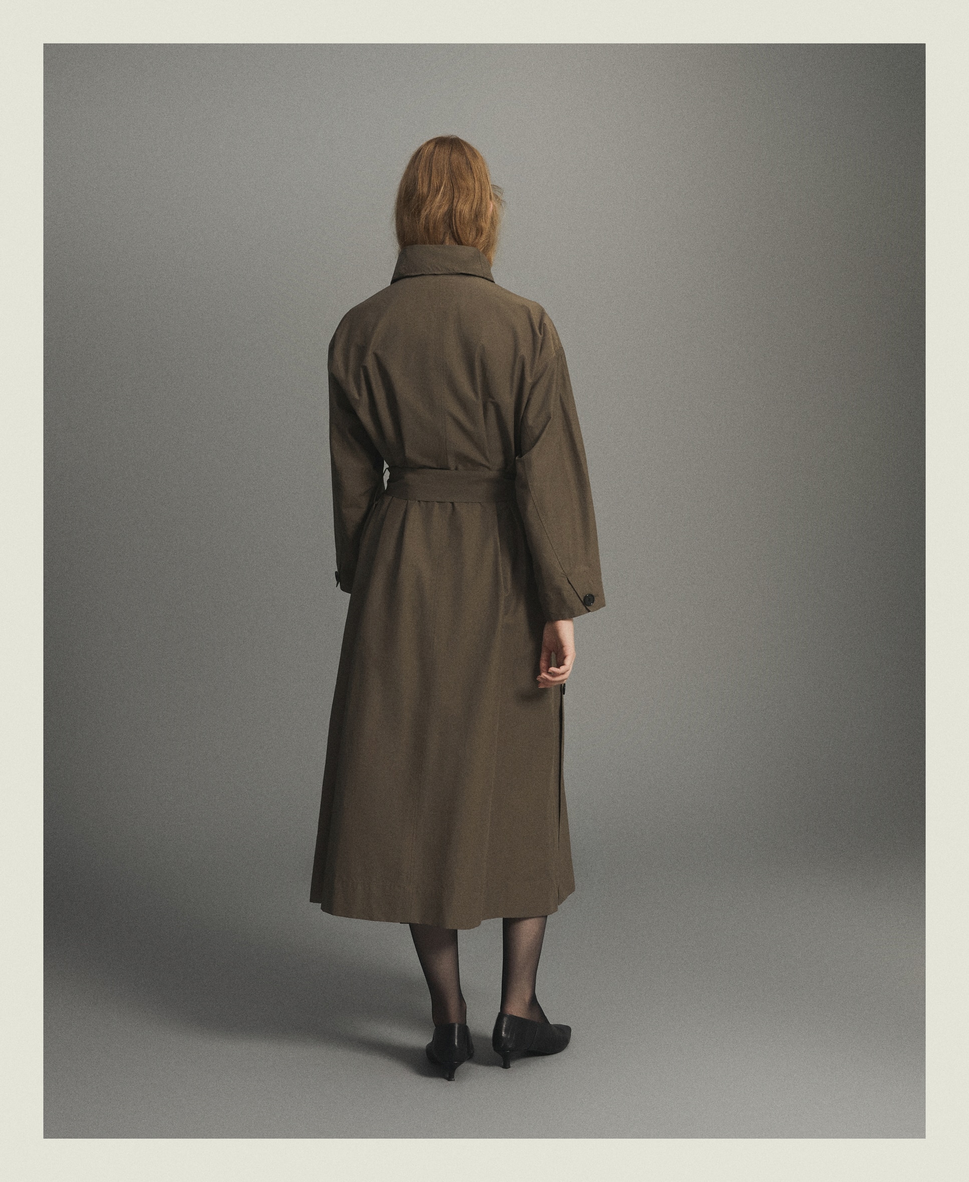 Trench larga de mujer con cuello chimenea - Woman Limited El Corte Inglés - 520 Kaki 520 Kaki-3