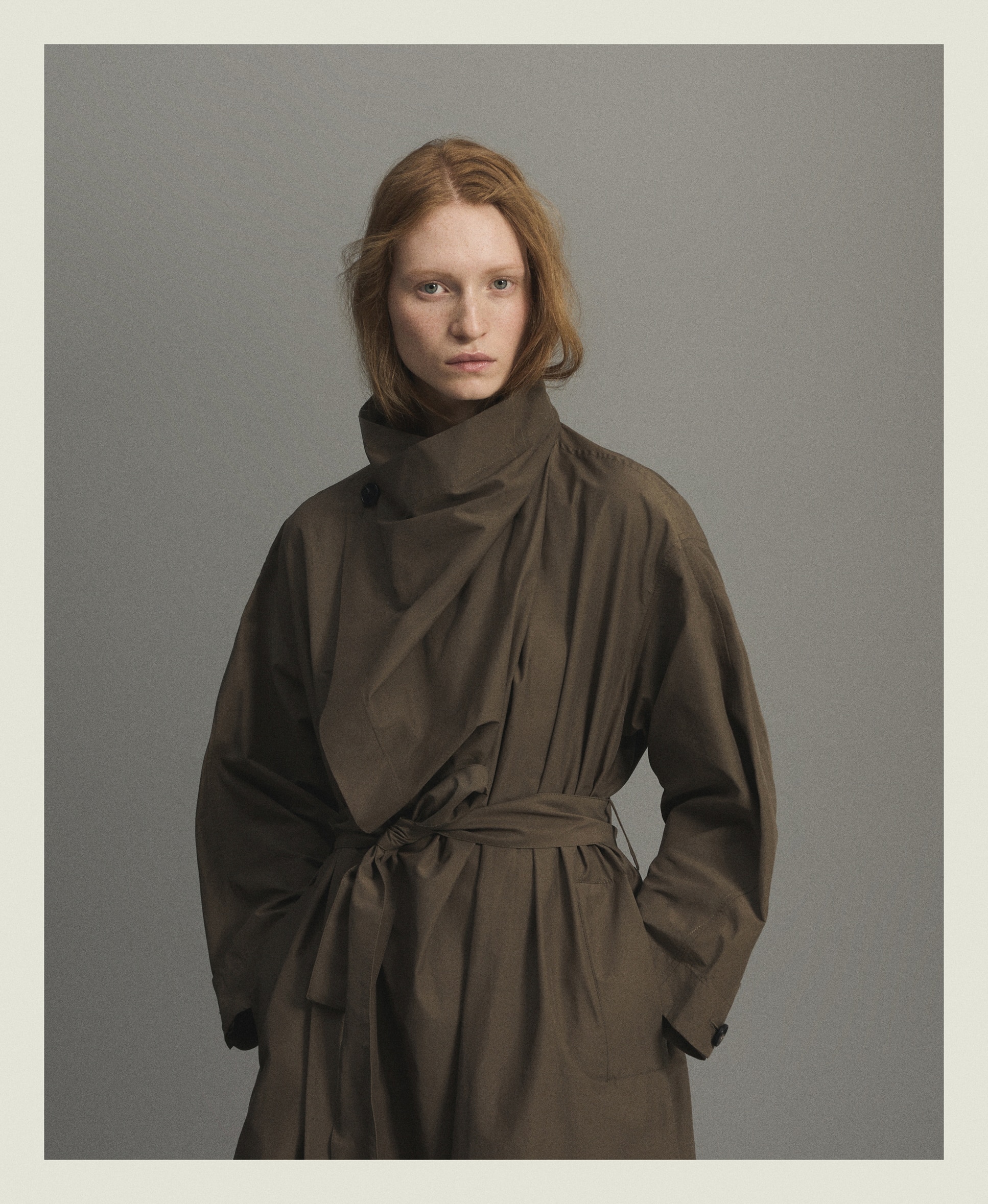 Trench larga de mujer con cuello chimenea - Woman Limited El Corte Inglés - 520 Kaki 520 Kaki-4