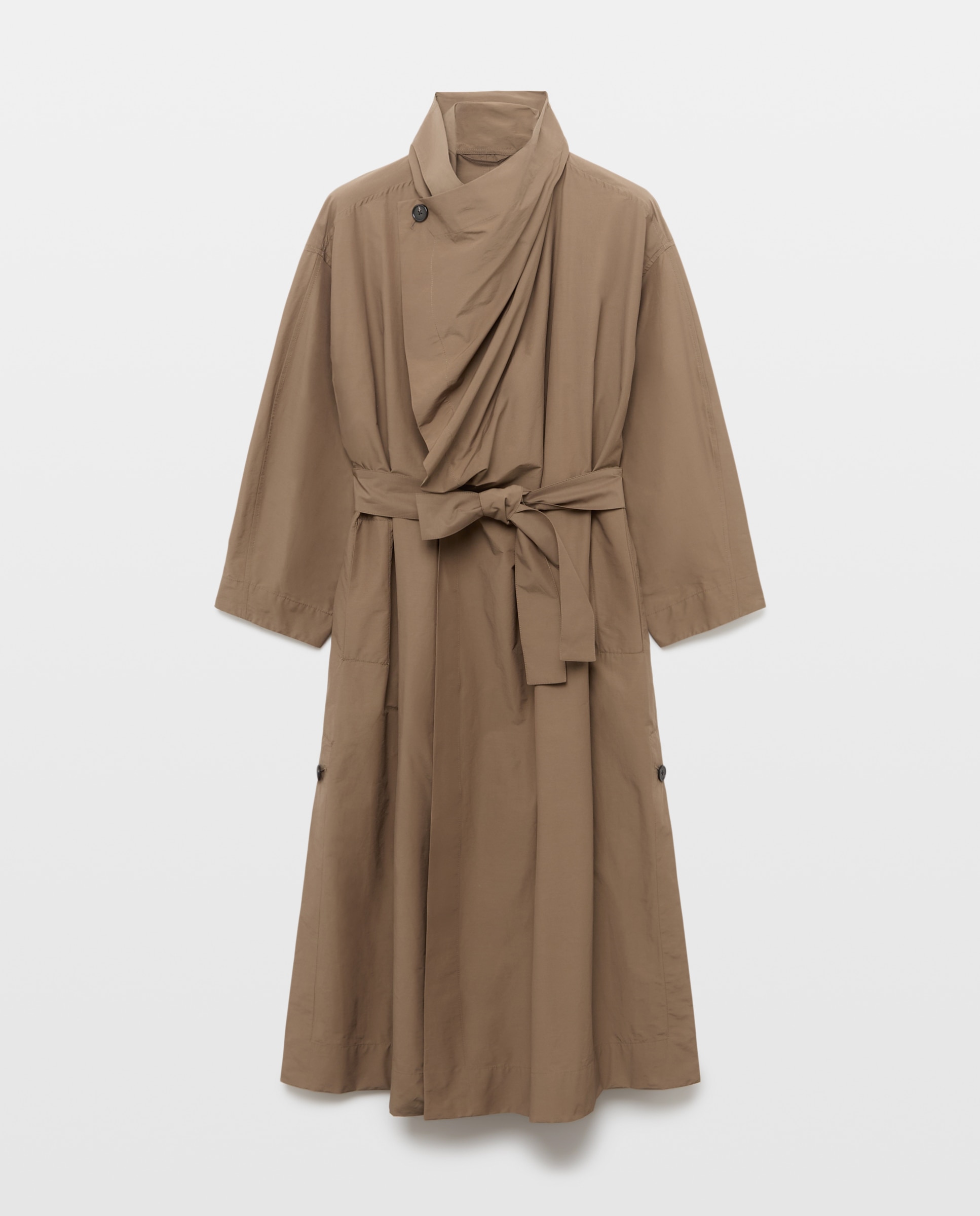 Trench larga de mujer con cuello chimenea - Woman Limited El Corte Inglés - 520 Kaki 520 Kaki-6