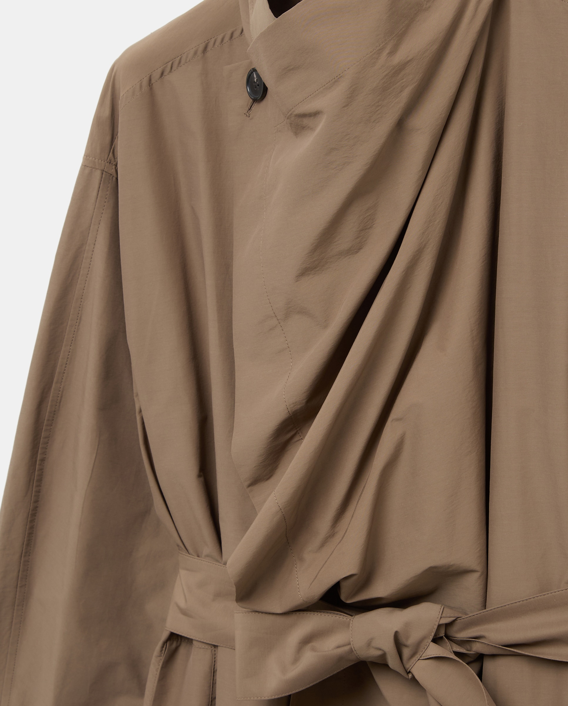 Trench larga de mujer con cuello chimenea - Woman Limited El Corte Inglés - 520 Kaki 520 Kaki-7