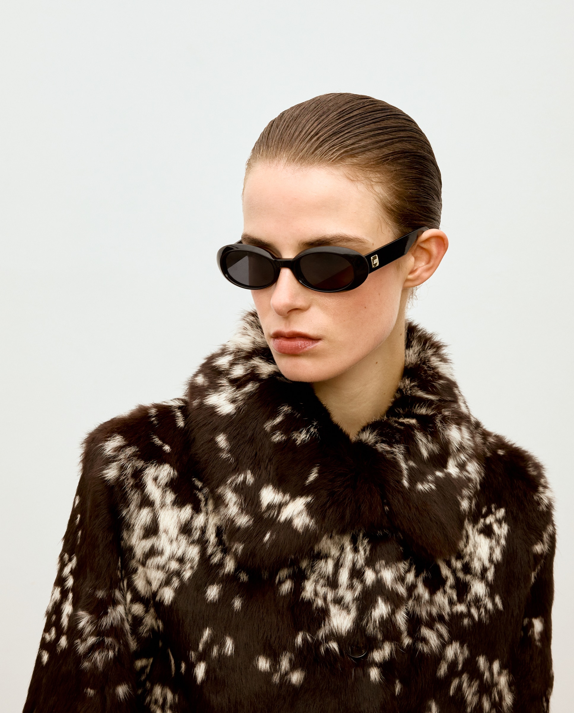 Chaquetón animal print de mujer de pelo de conejo - Woman Limited El Corte Inglés - Marrón Marrón-4