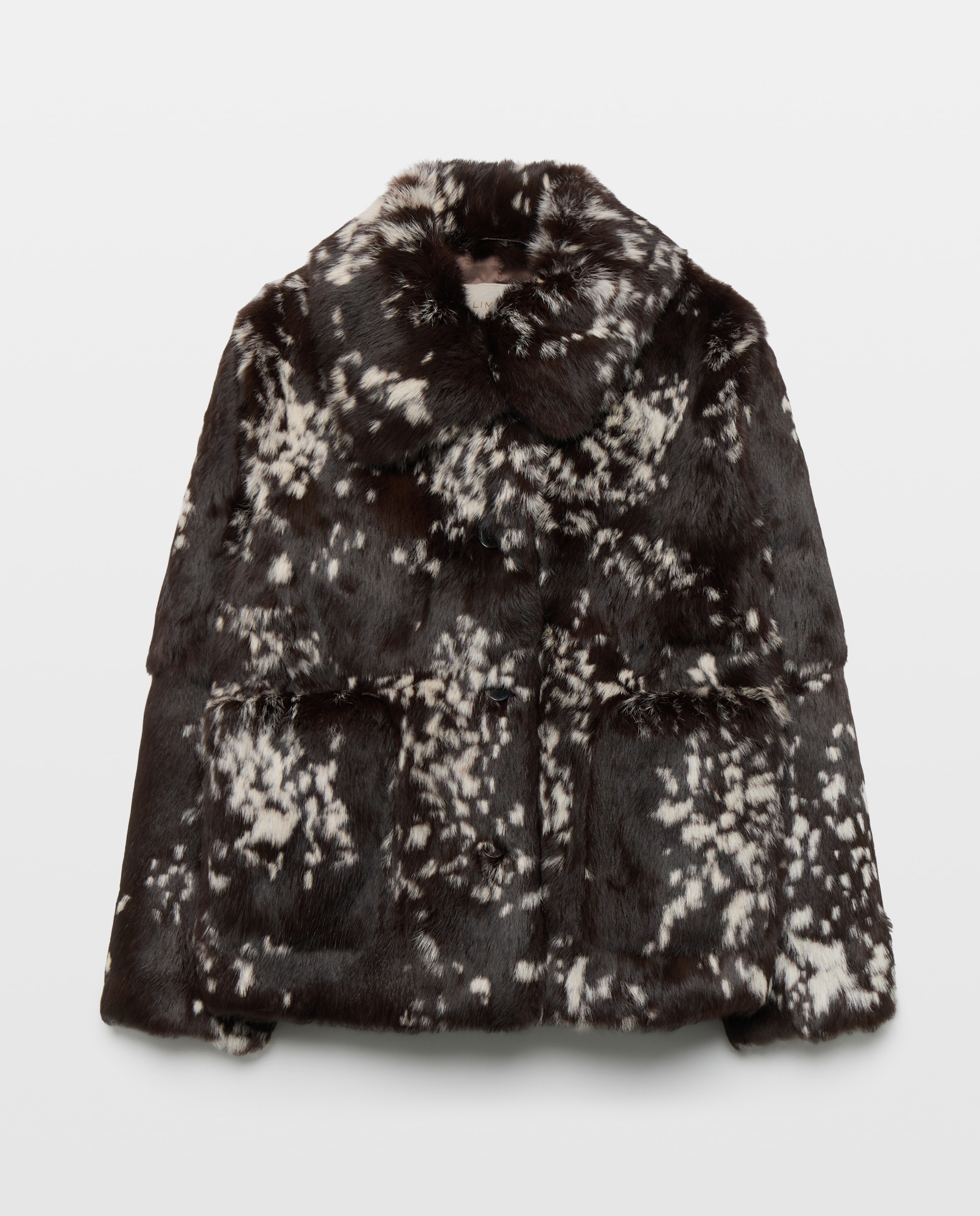 Chaquetón animal print de mujer de pelo de conejo - Woman Limited El Corte Inglés - Marrón Marrón-5