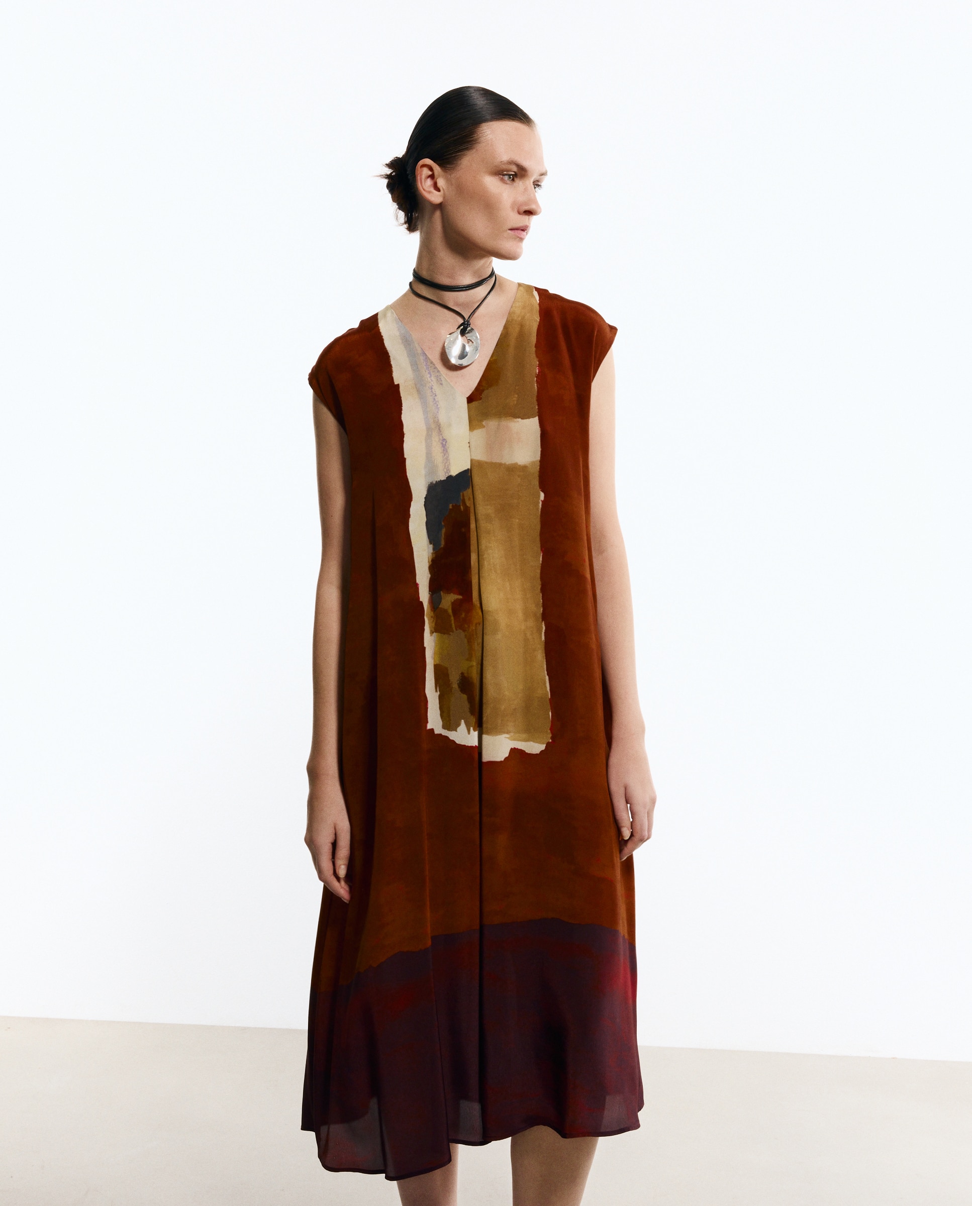 Imagem 0 de Vestido midi estampado