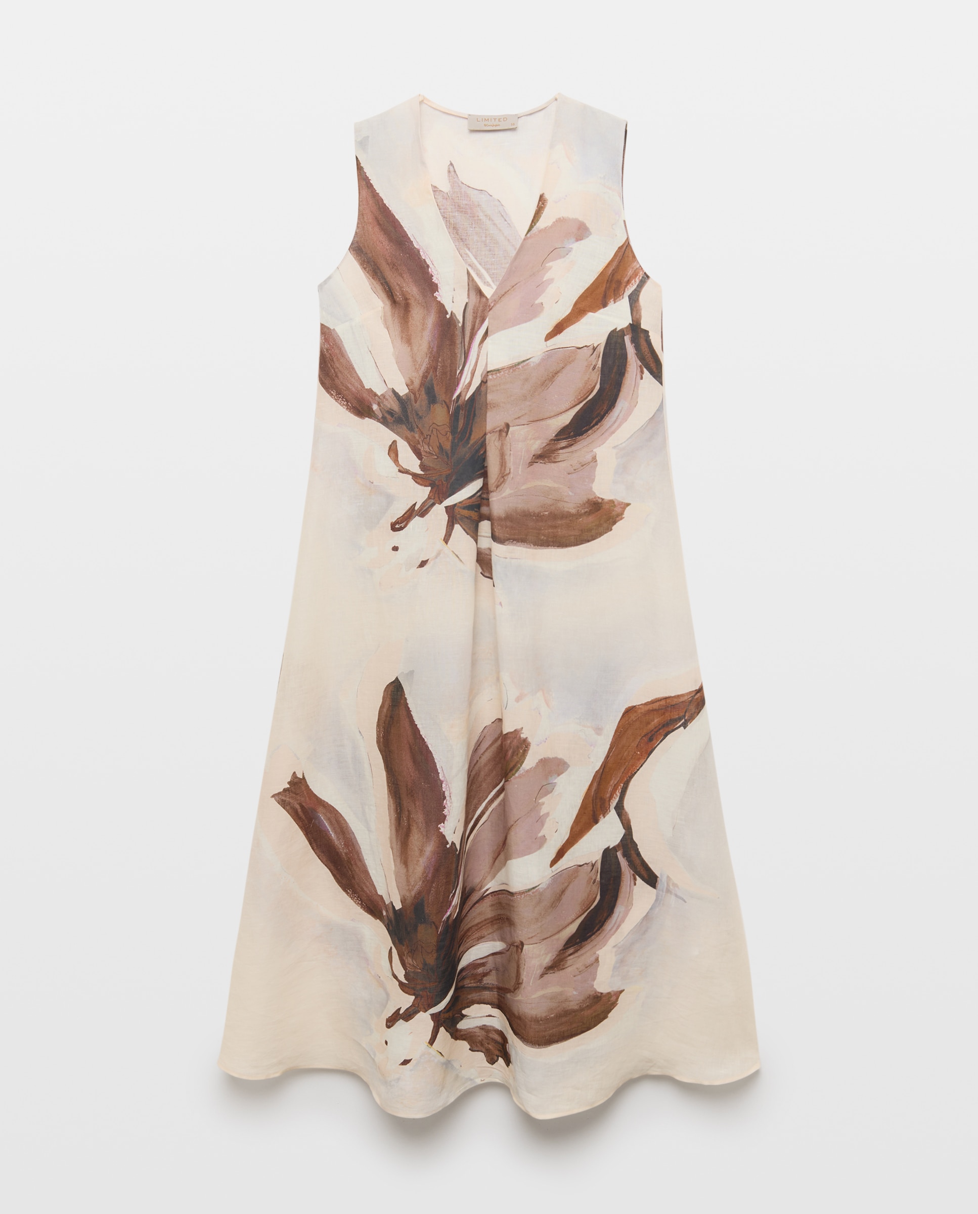 Vestido Túnica com Estampado Floral Branco-5