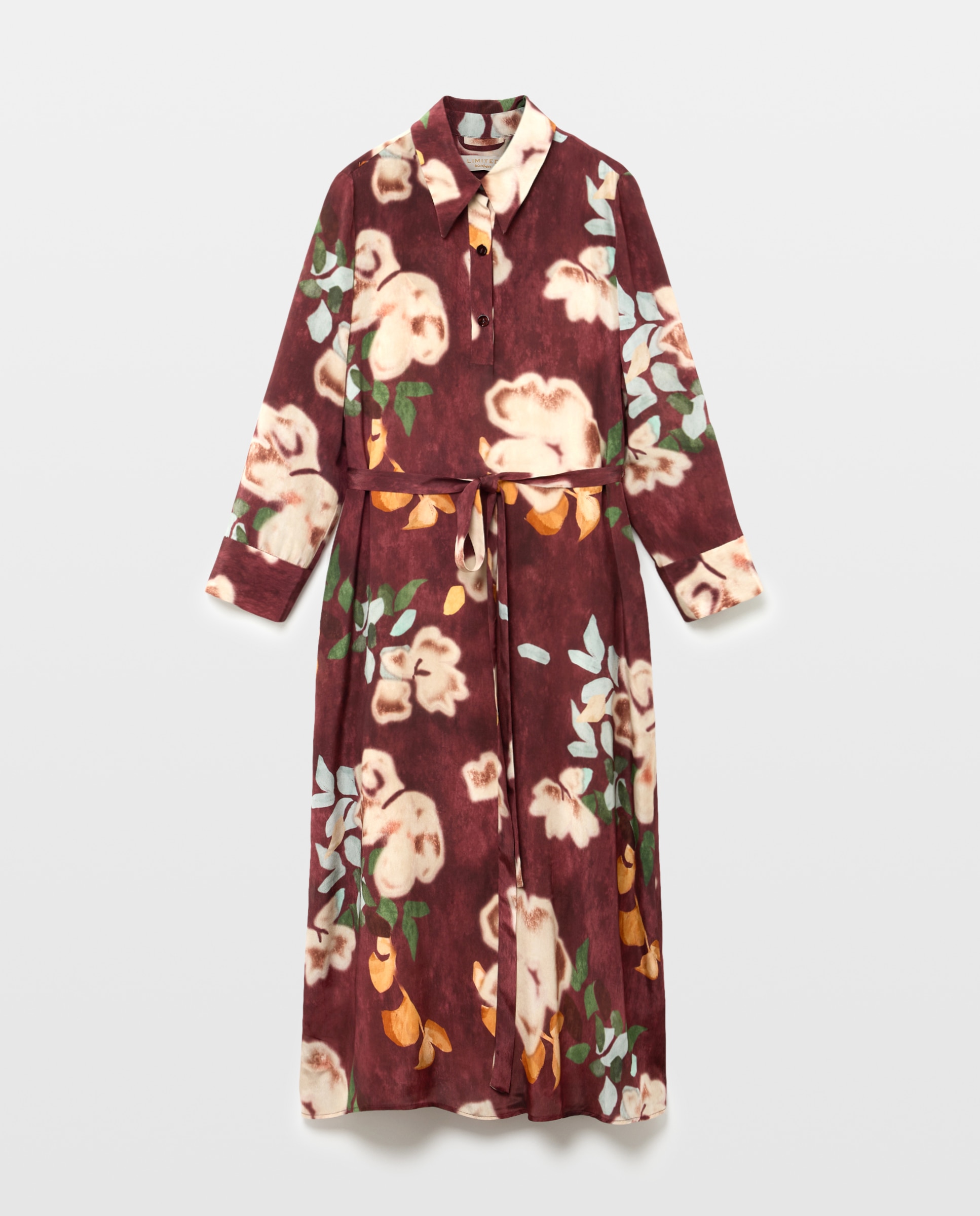 Imagem 0 de Vestido de Estampado Floral com Colarinho de Camisa