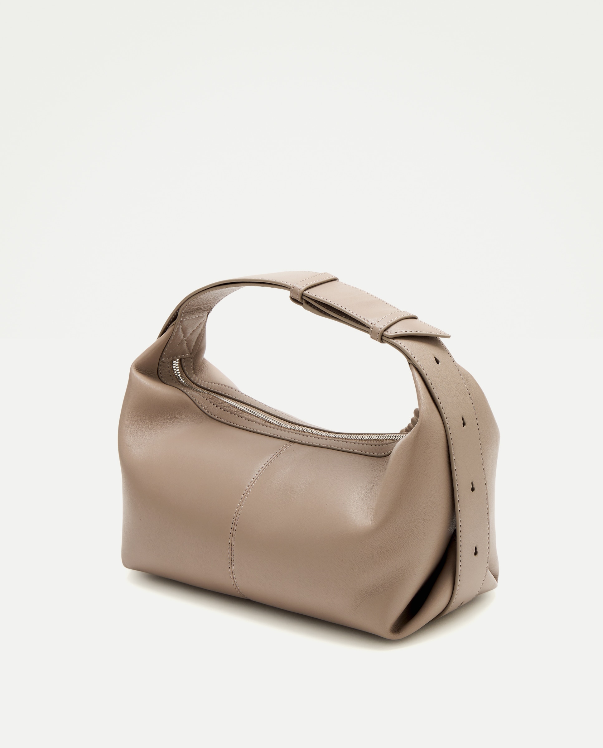 Mala a Tiracolo em Pele Vison Claro-2