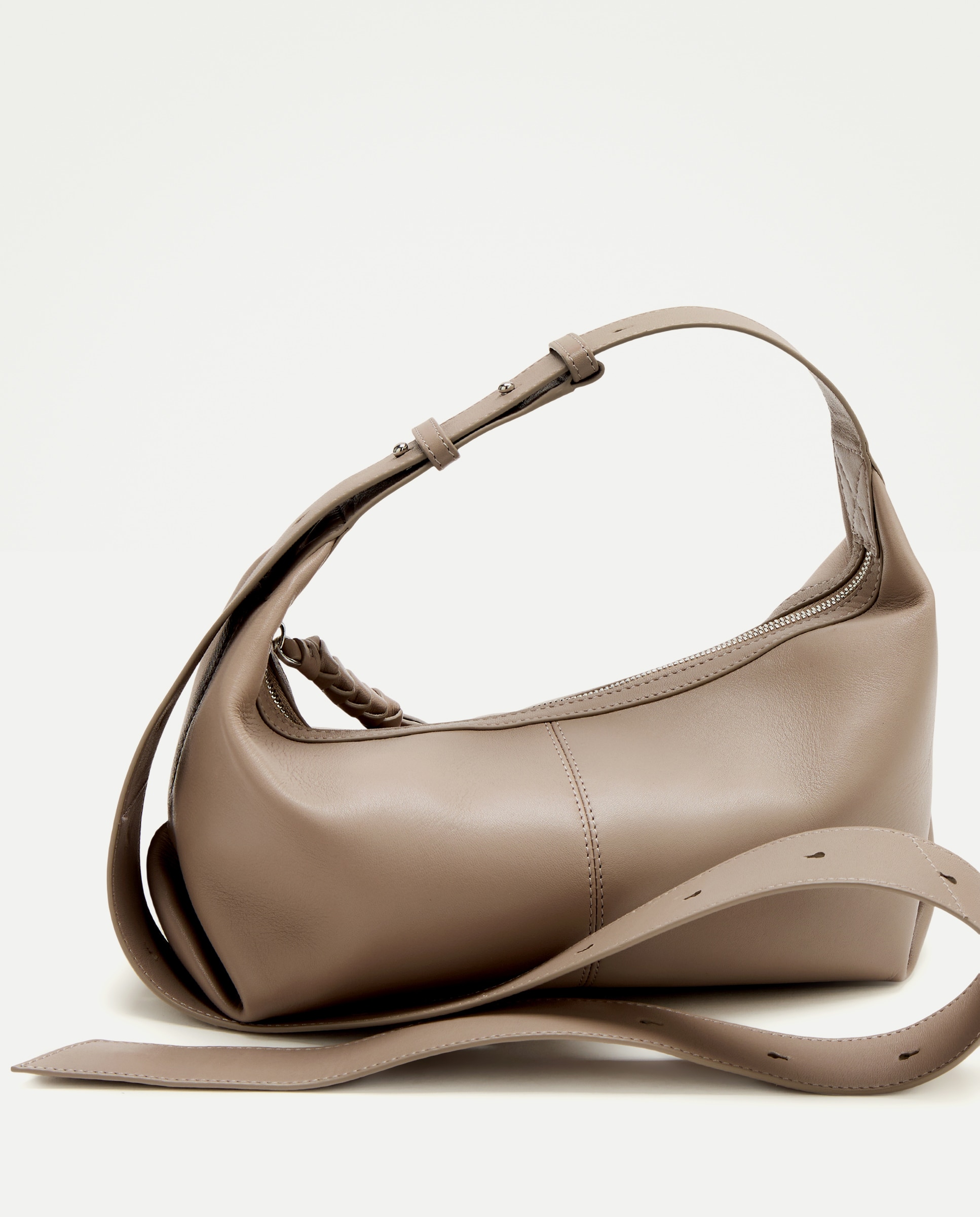 Mala a Tiracolo em Pele Vison Claro-6