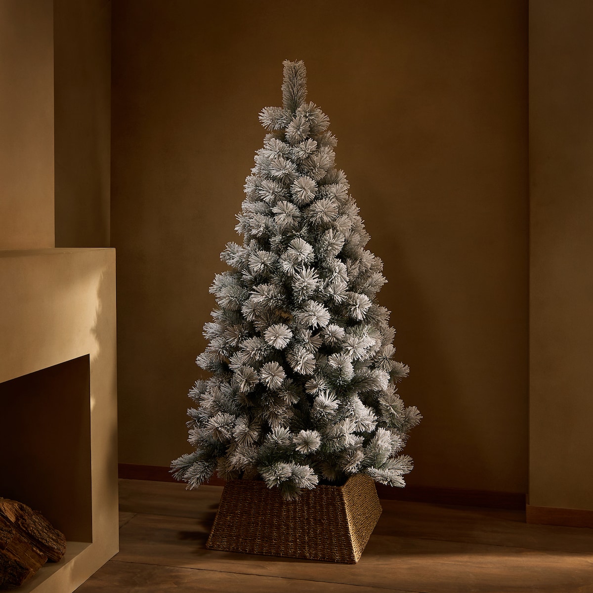 Árbol de suelo nevado Cervinia Navidad El Corte Inglés Blanco-1