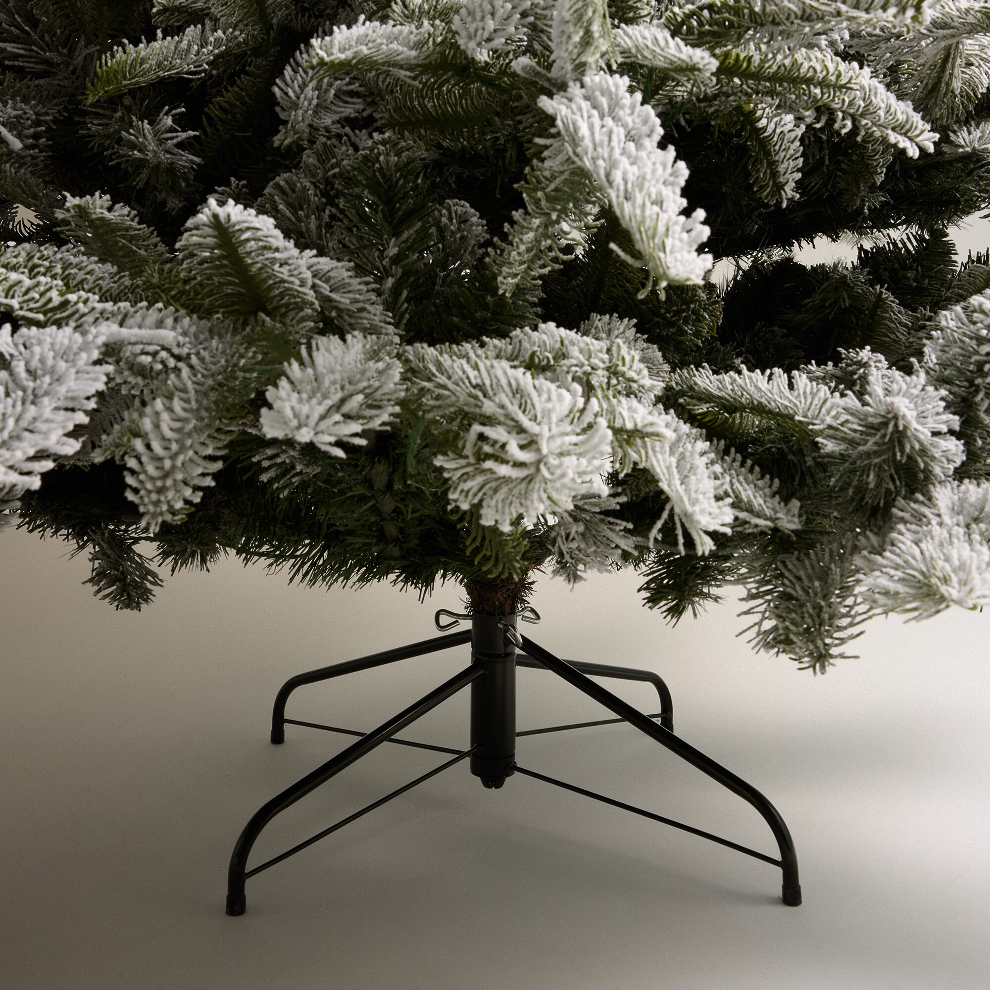 Árbol de suelo nevado con luces LED Arties Navidad - Blanco 150 cm Blanco-4
