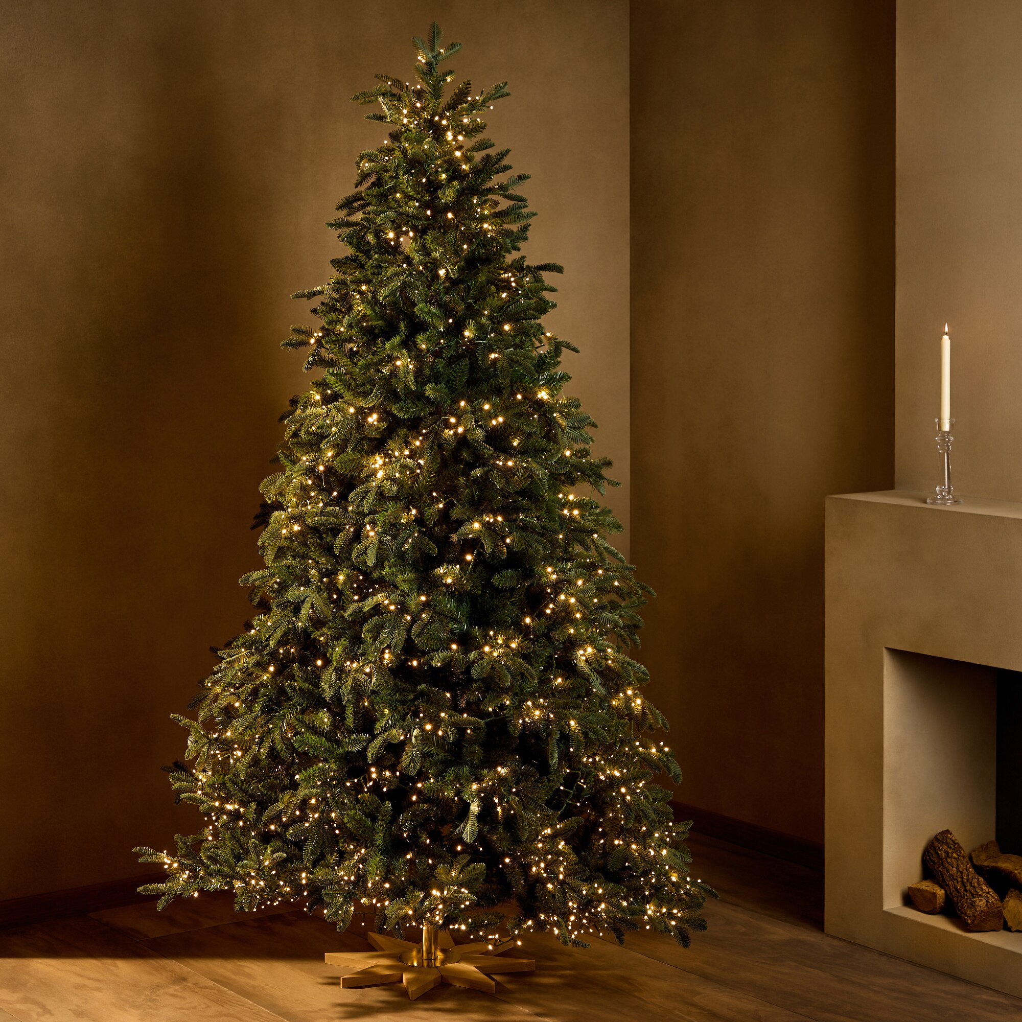 Árbol de suelo con luces LED Bausén Navidad - Verde 150 cm Verde-1