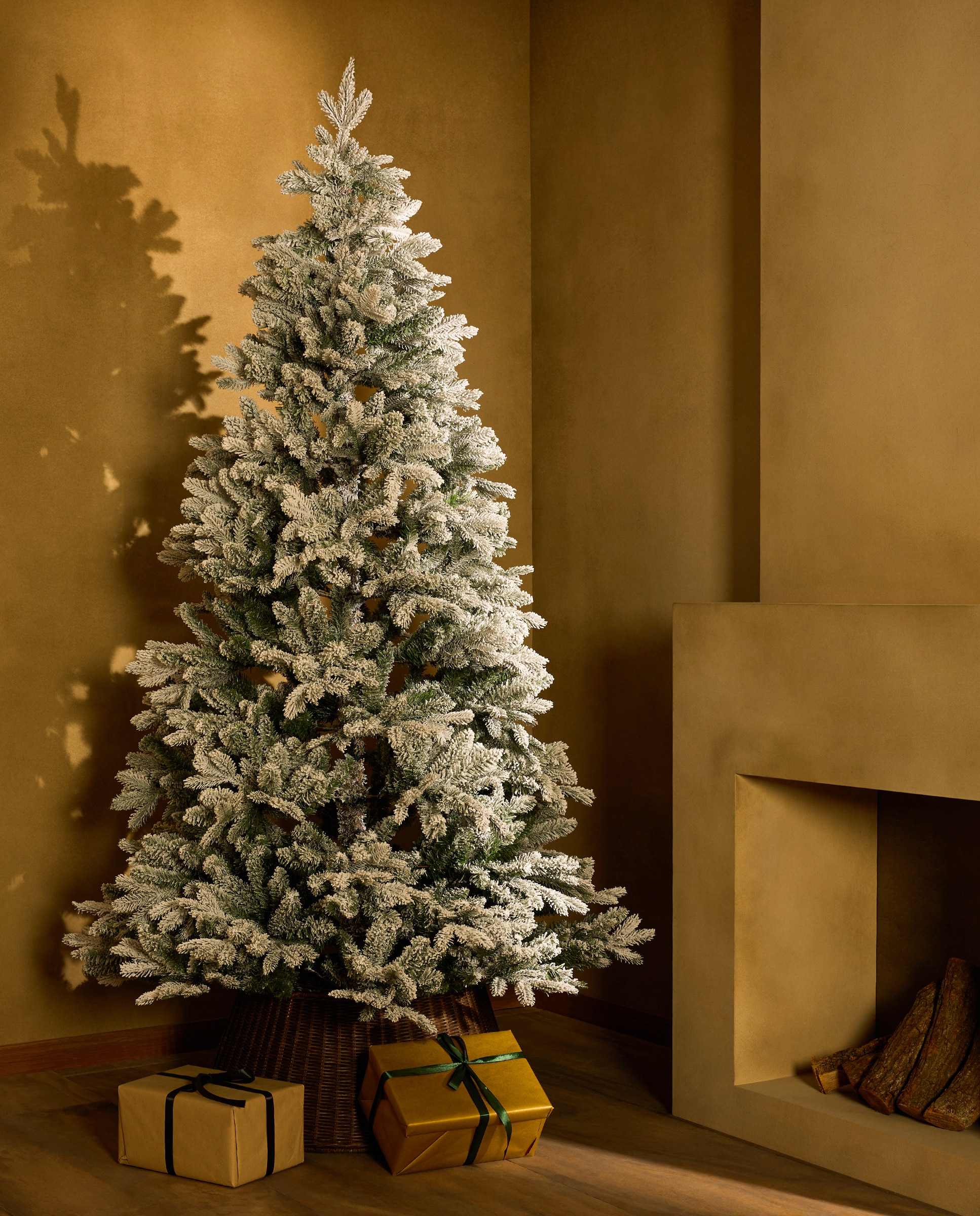 Árbol de suelo con base de metal Aspen - Blanco 210 cm Blanco-1