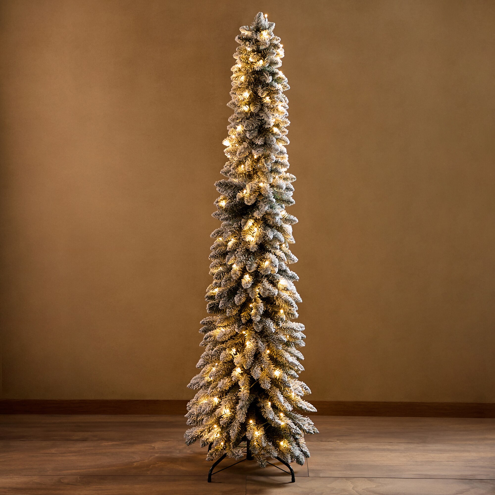 Árbol de suelo Slim Salla con luz LED Navidad El Corte Inglés - Blanco 180 cm Blanco-1