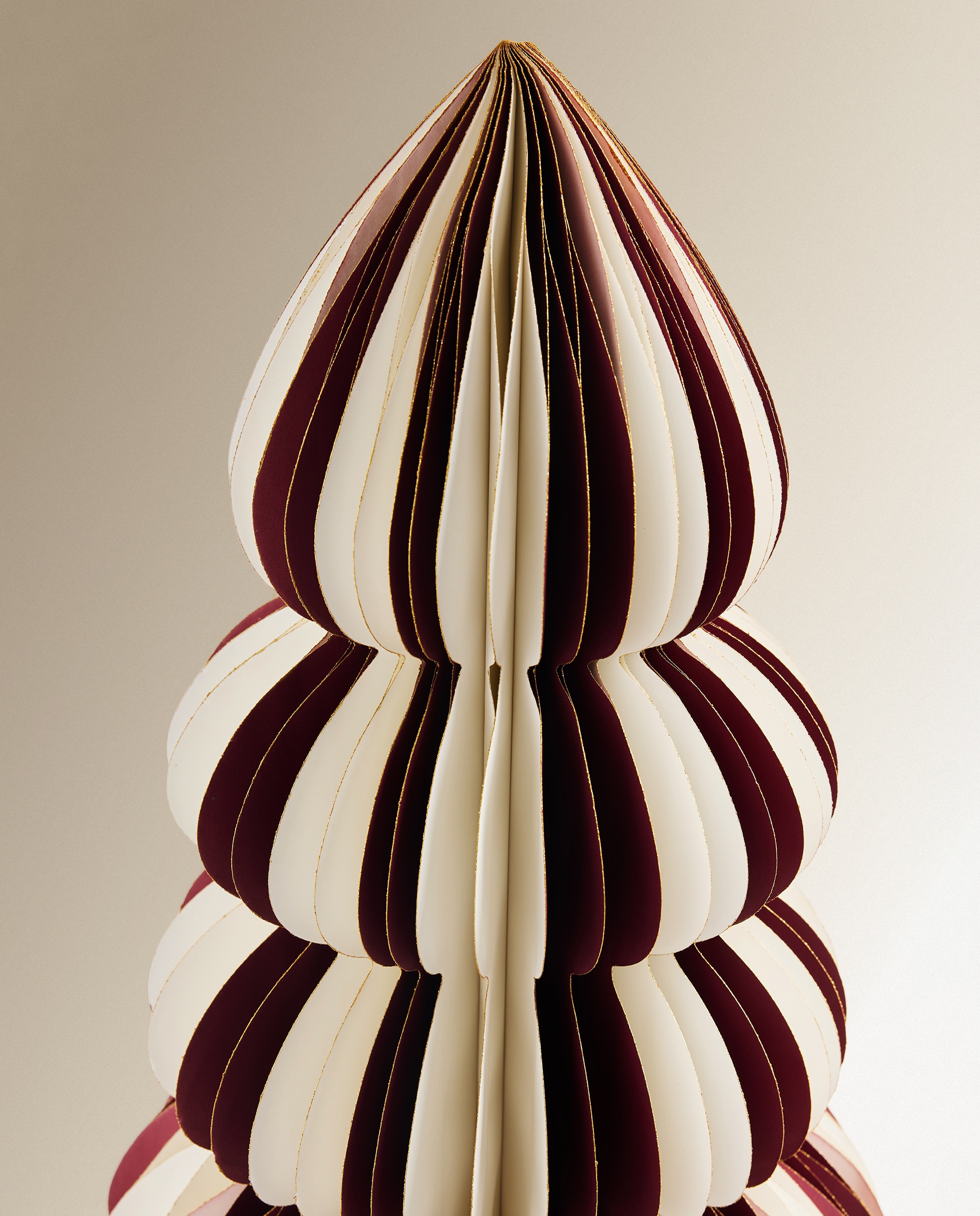 Árbol de suelo de papel Are Navidad - Rojo 70 cm Rojo-3