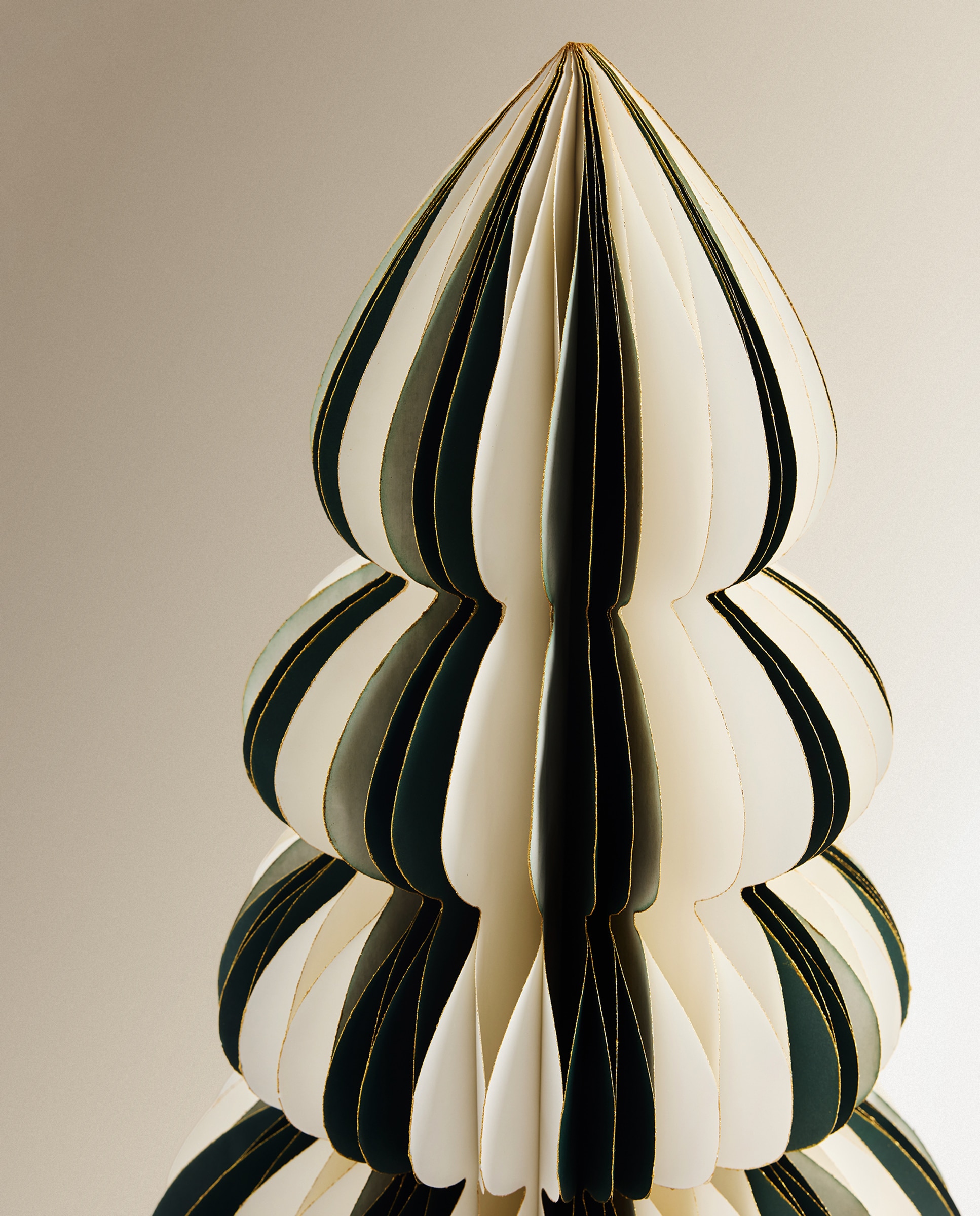 Árbol de suelo de papel Are Navidad - Verde 70 cm Verde-3