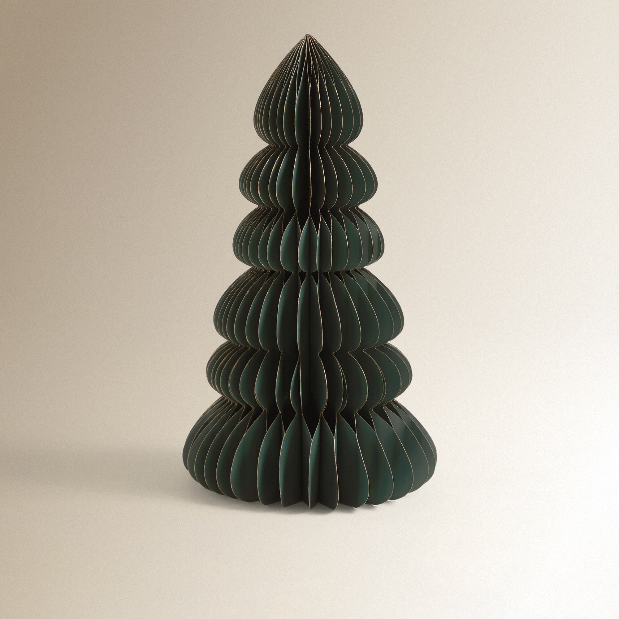 Árbol de suelo Papel HoneyComb Navidad El Corte Inglés - Verde oscuro Verde oscuro-2