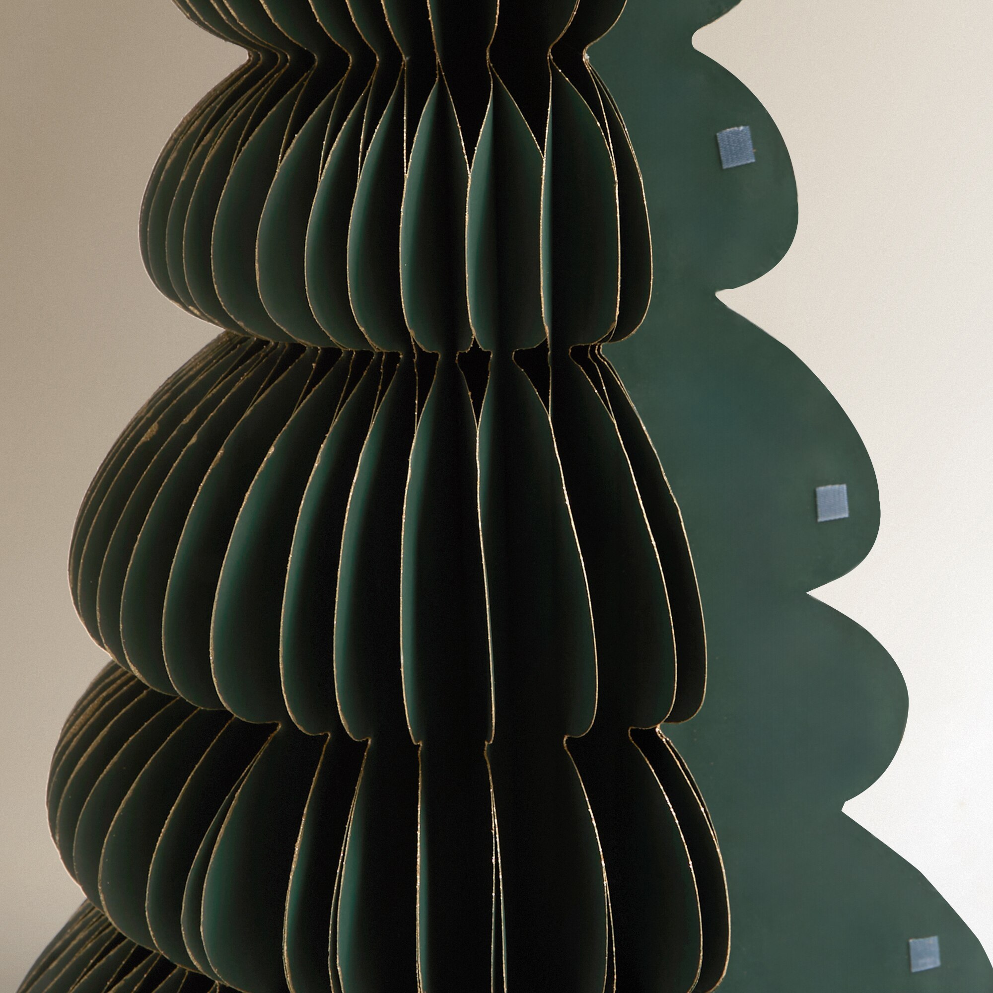 Árbol de suelo Papel HoneyComb Navidad El Corte Inglés - Verde oscuro Verde oscuro-4