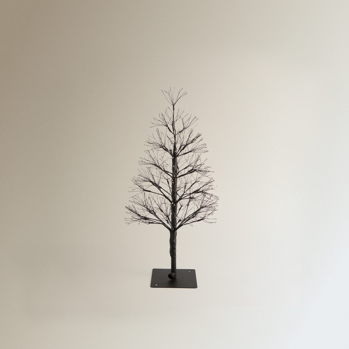 Árbol de mesa con luces LED Ciprés Navidad Negro-2