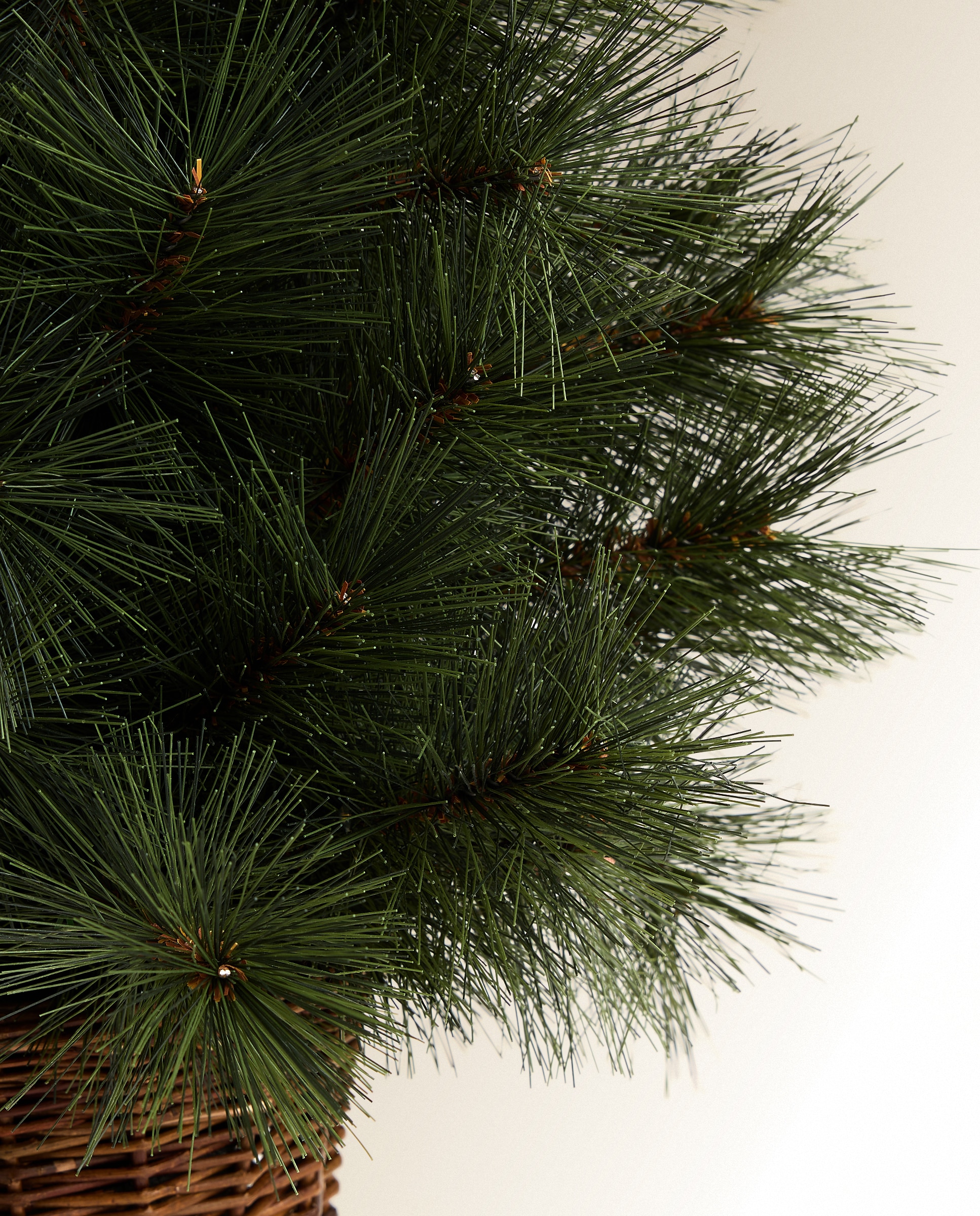 Árbol de mesa con luz LED y maceta Verbier Navidad - Verde 60 cm Verde-3