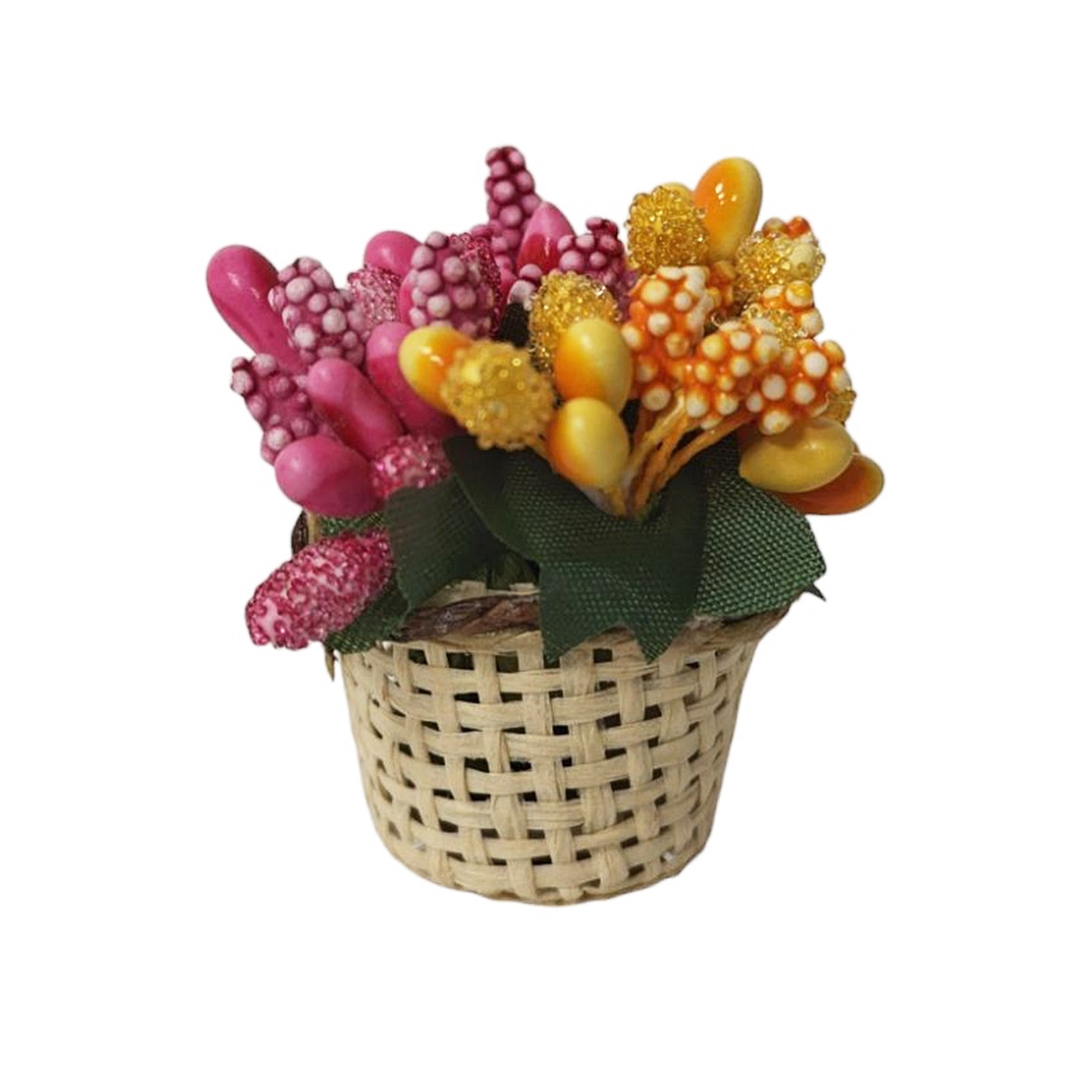 Cestos com Flores para Nascimento - Modelos Sortidos Multicolor-3