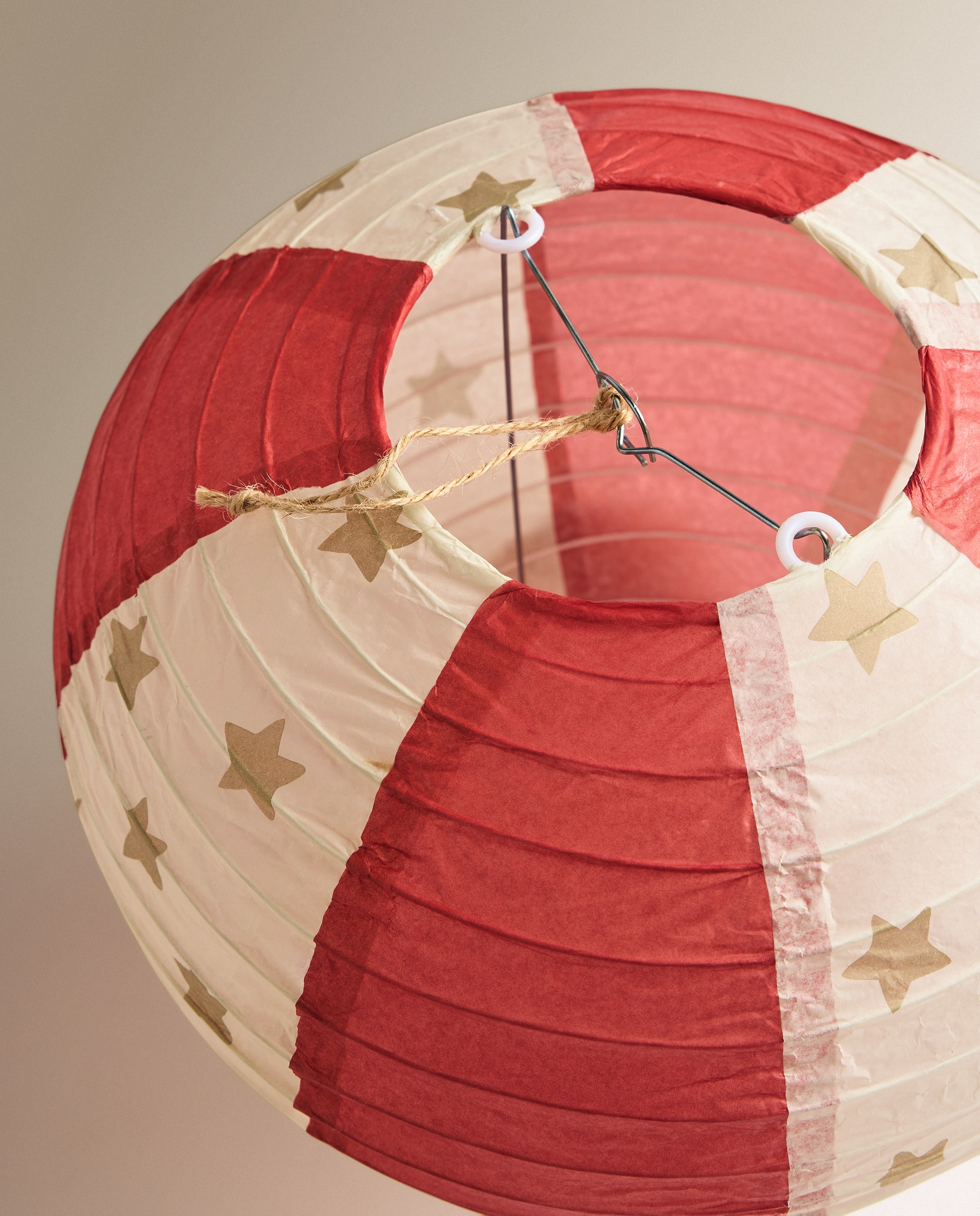 Globo decorativo de papel Navidad - Rojo Rojo-3