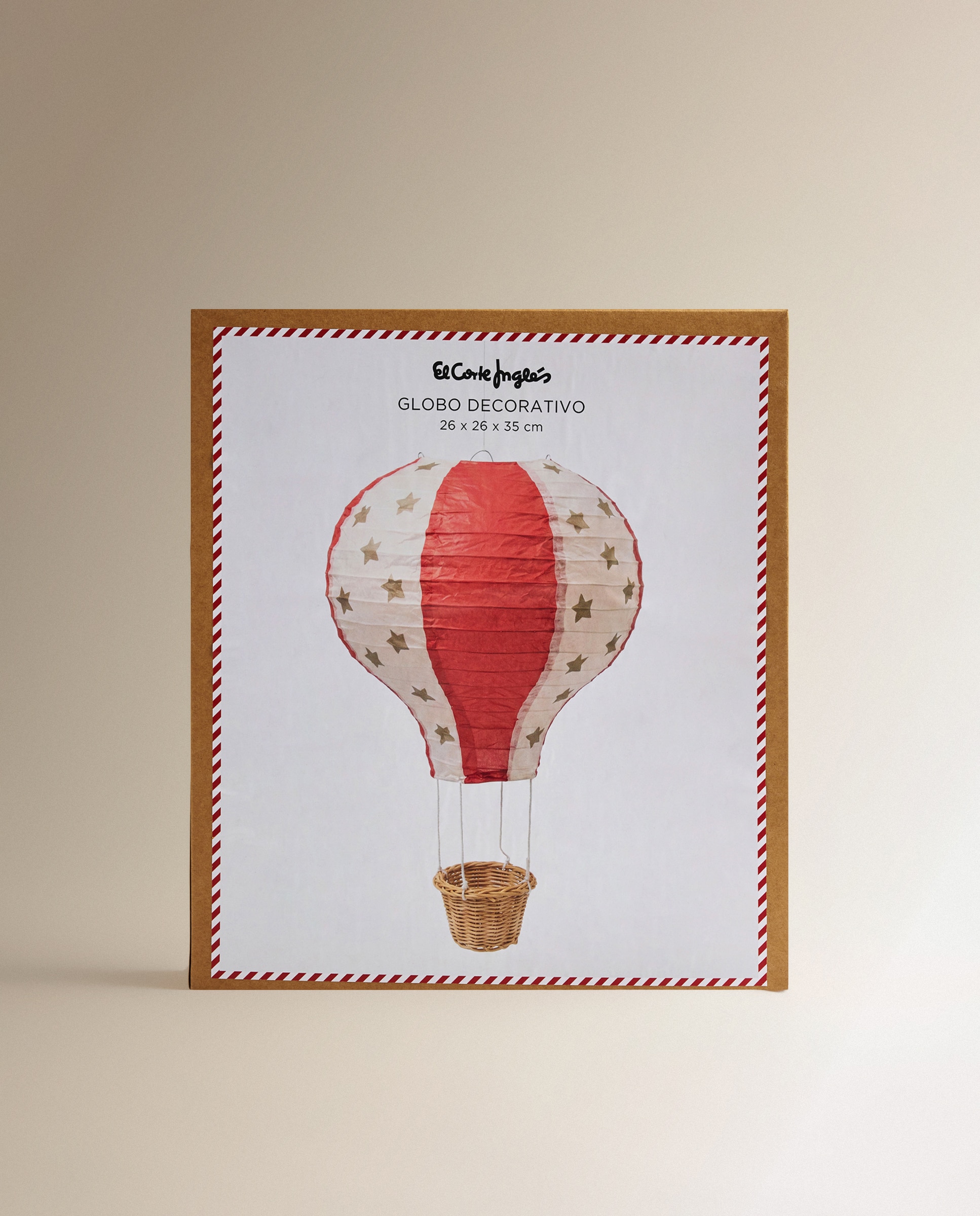 Globo decorativo de papel Navidad - Rojo Rojo-4