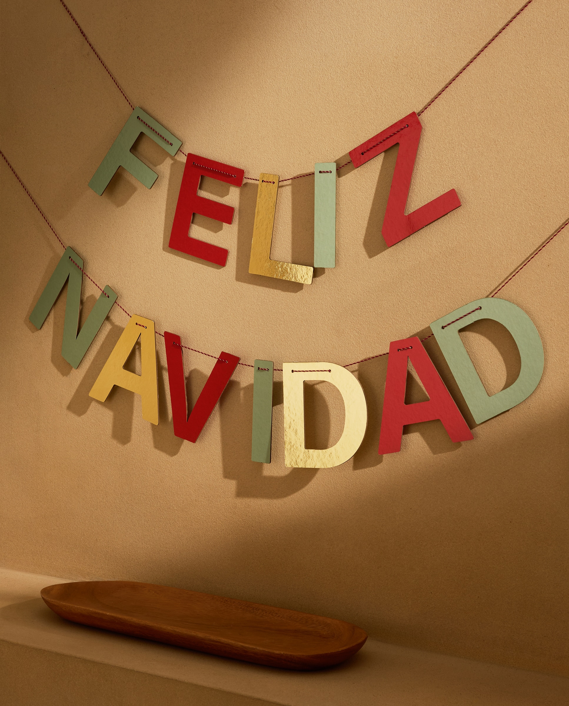 Imagen 1 de Guirnalda de papel Feliz Navidad - Multicolor Multicolor