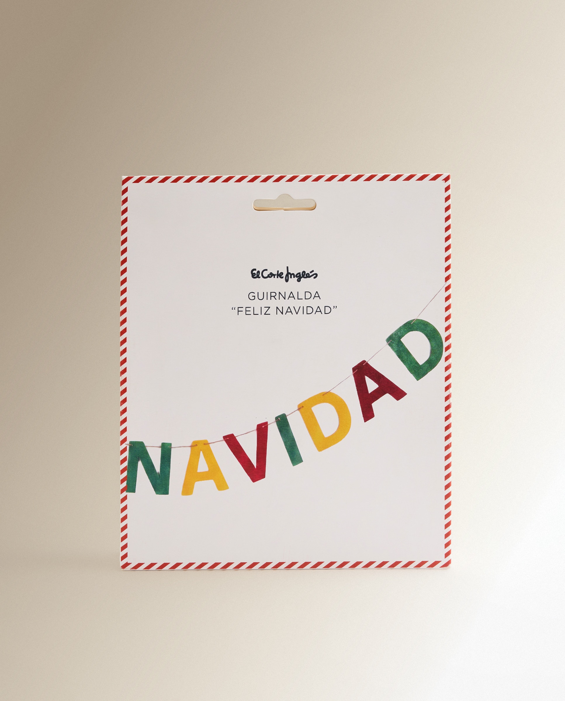 Imagen 4 de Guirnalda de papel Feliz Navidad - Multicolor Multicolor