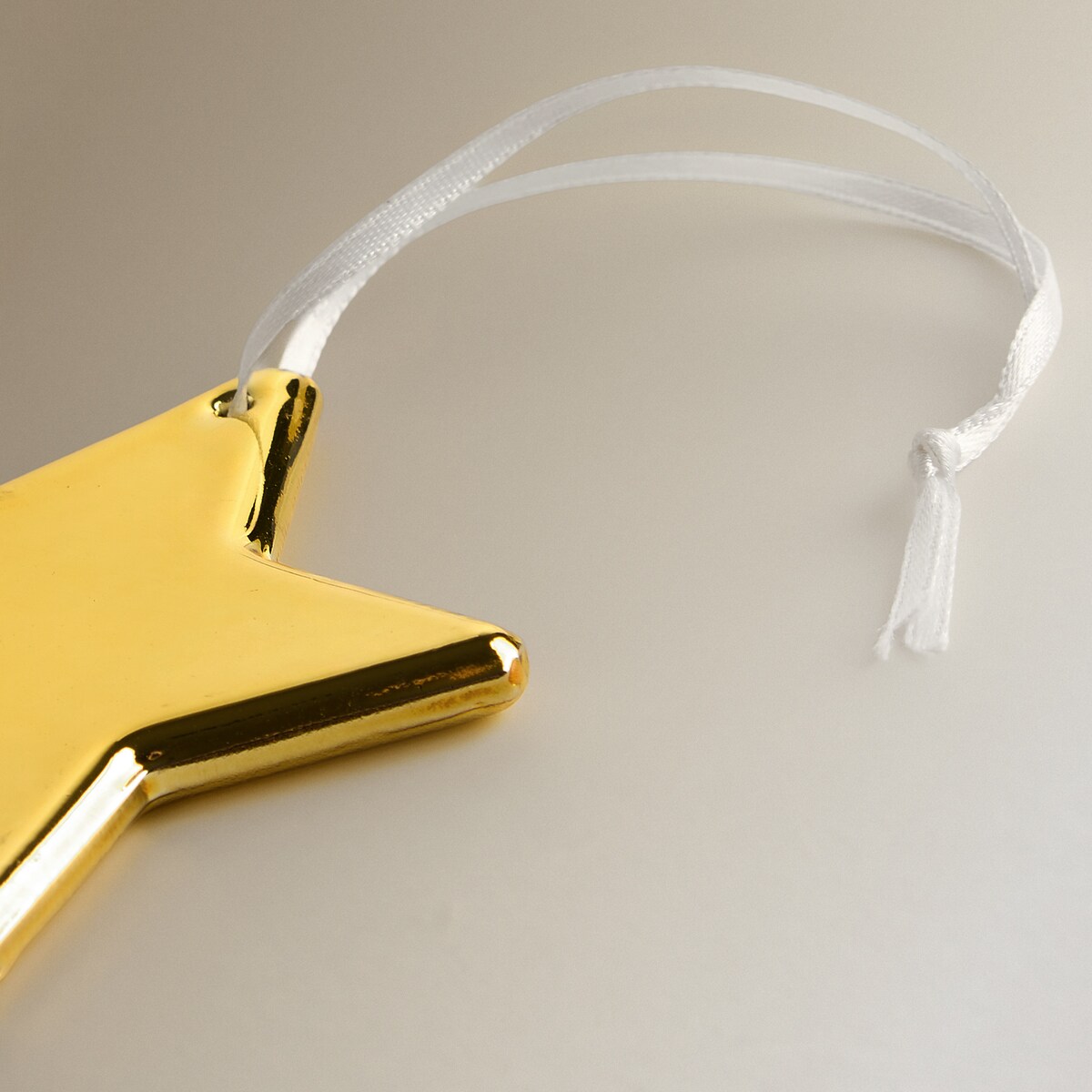 Enfeite de Cristal Estrela de Natal Ouro-3