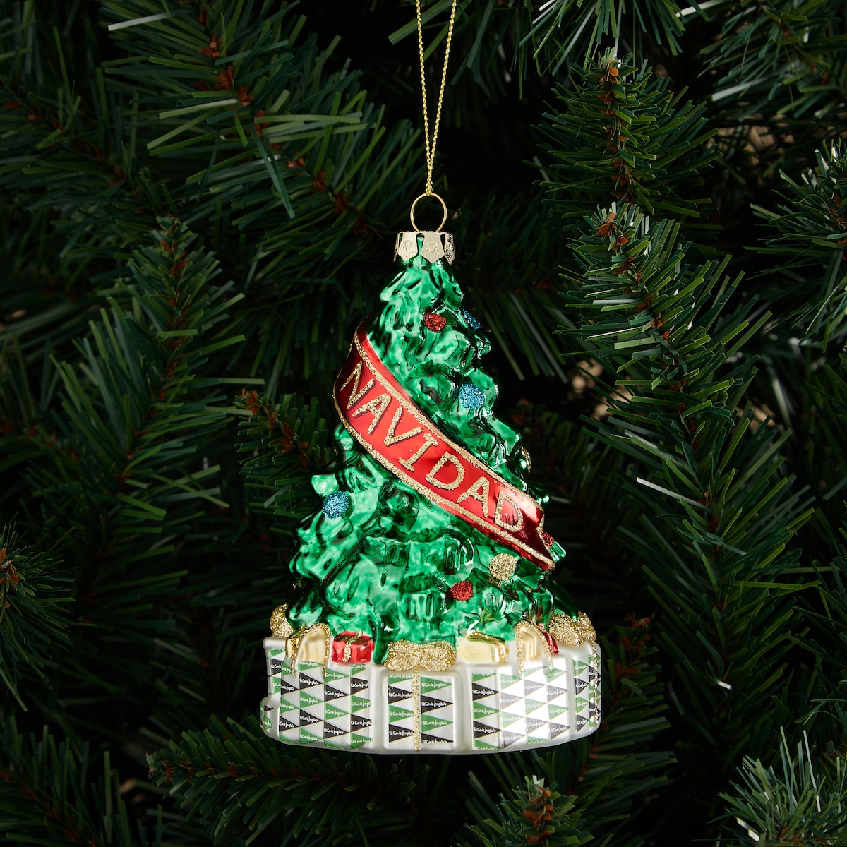 Colgante de cristal regalos Navidad Multicolor-1