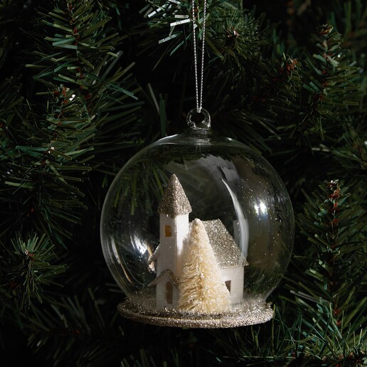 Bola de cristal Cápsula Iglesia Navidad