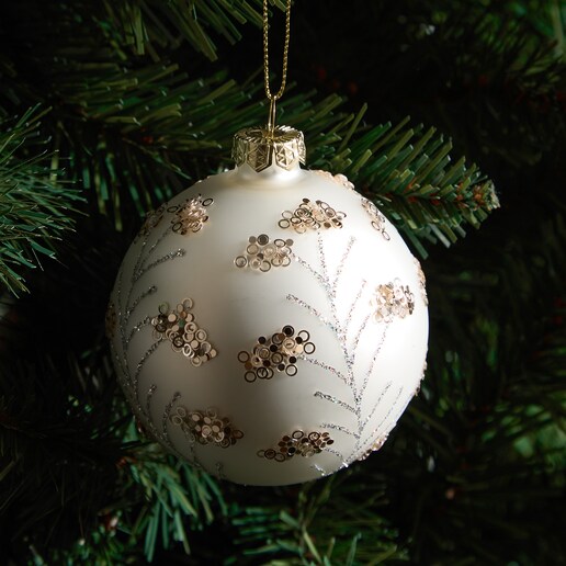 Bola de cristal Florecitas Navidad