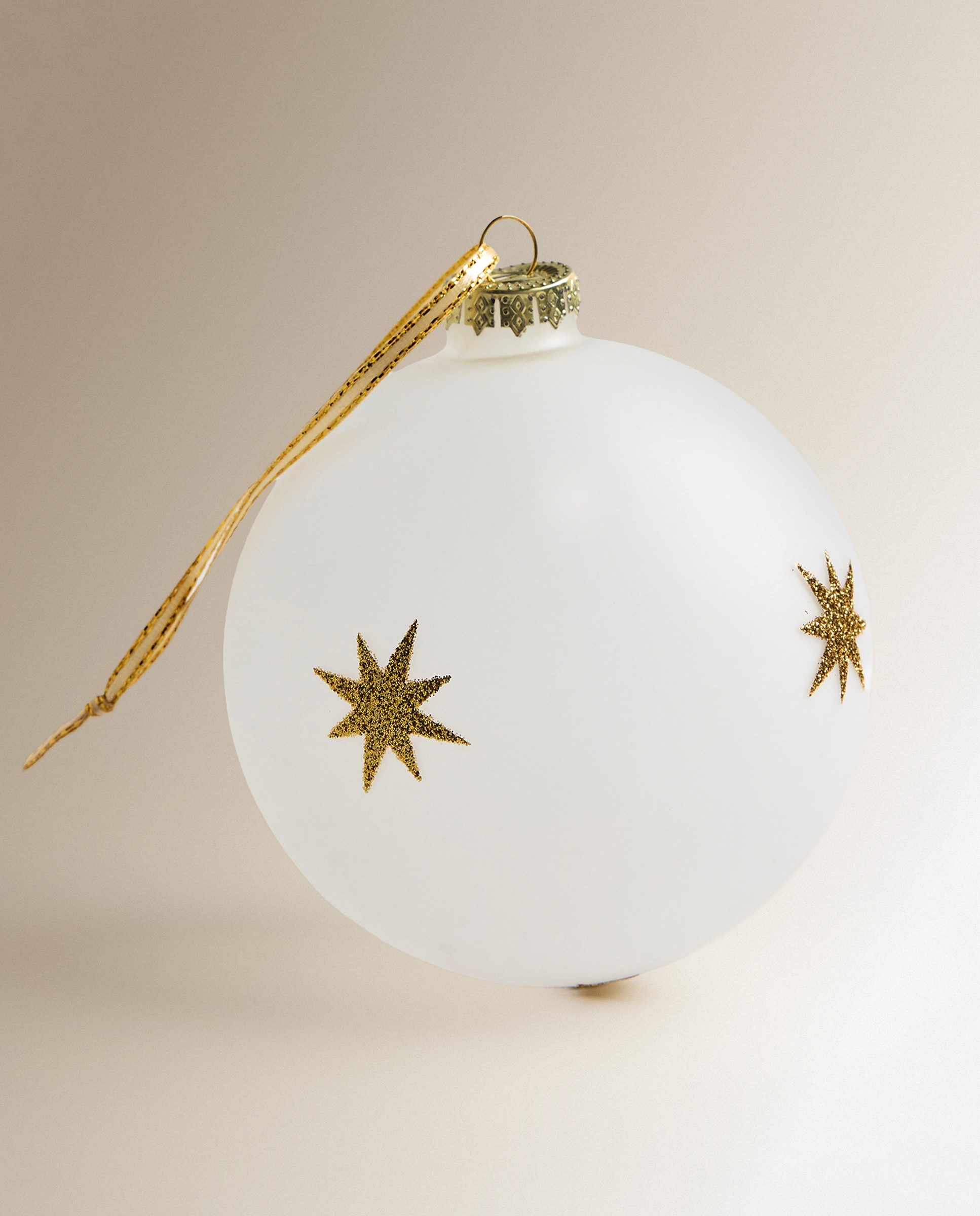 Bola de cristal Estrellas Glitter Navidad - Blanco Blanco-2