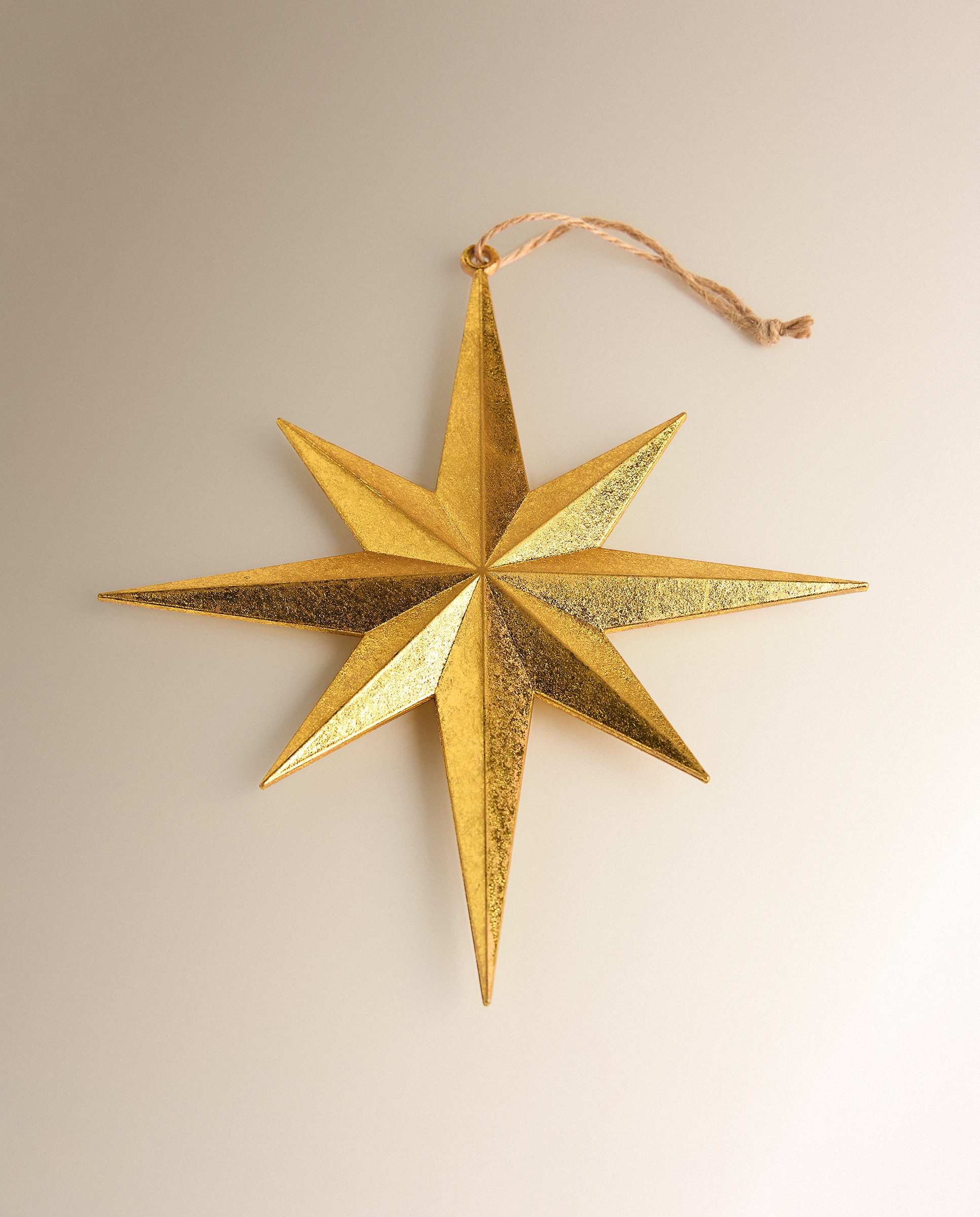 Colgante Estrella Navidad - Dorado Dorado-2