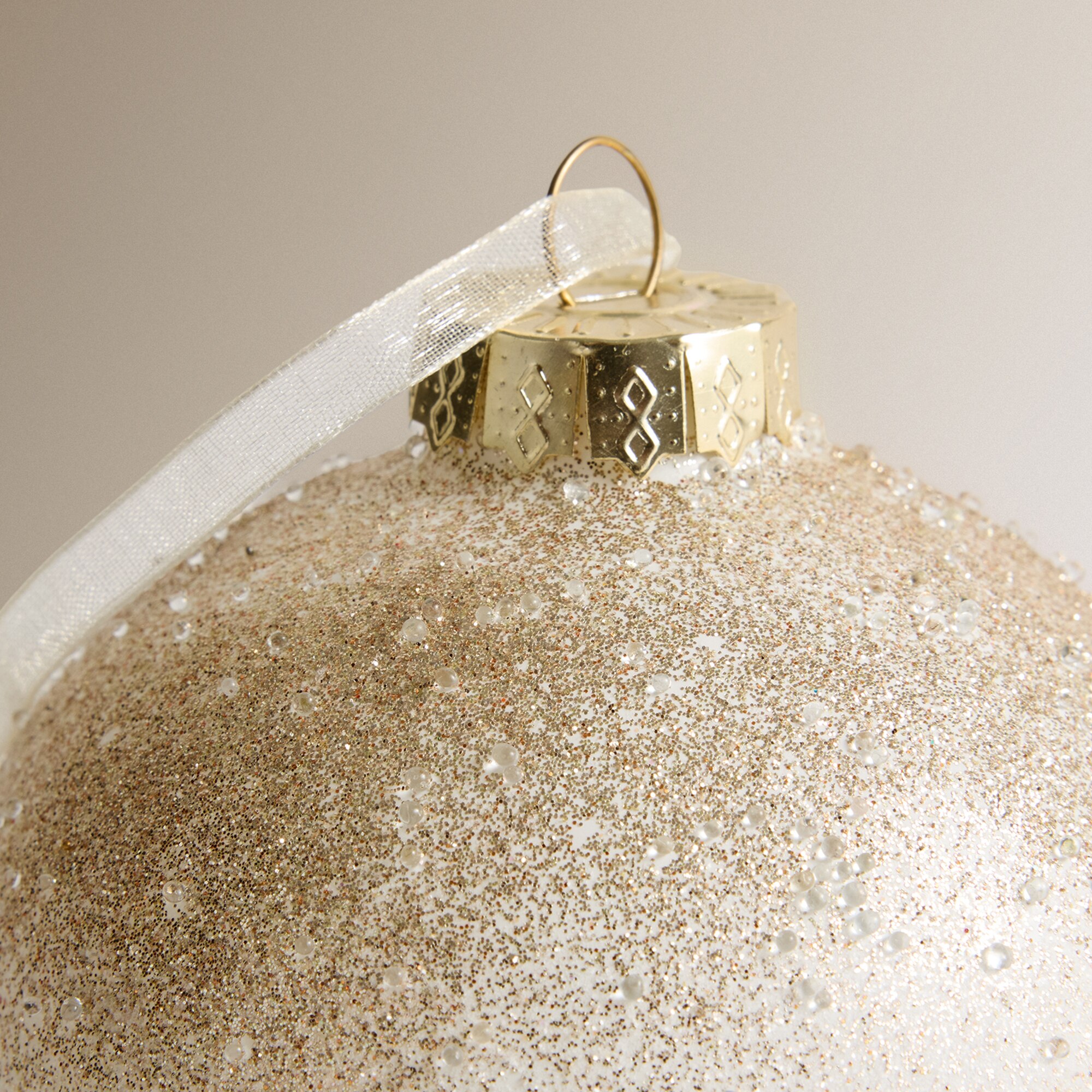 Bola Bicolor Escarcha Navidad El Corte Inglés - Champagne Champagne-3