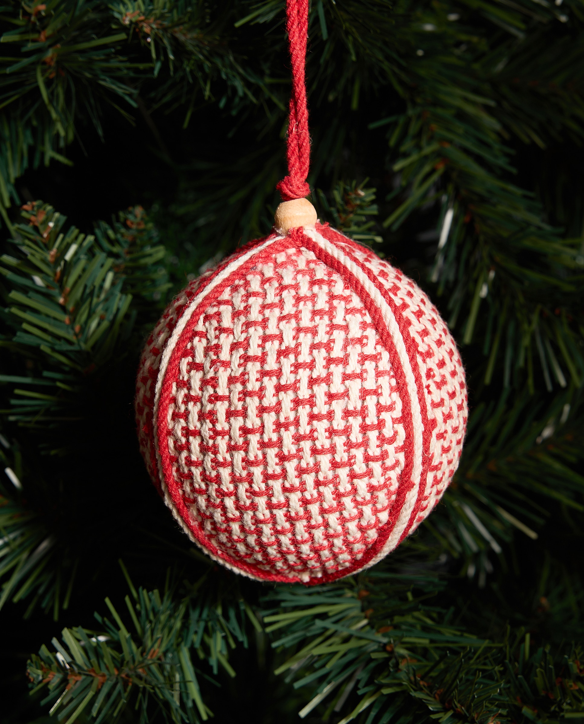 Imagen 0 de Bola de algodón Heritage Navidad Rojo