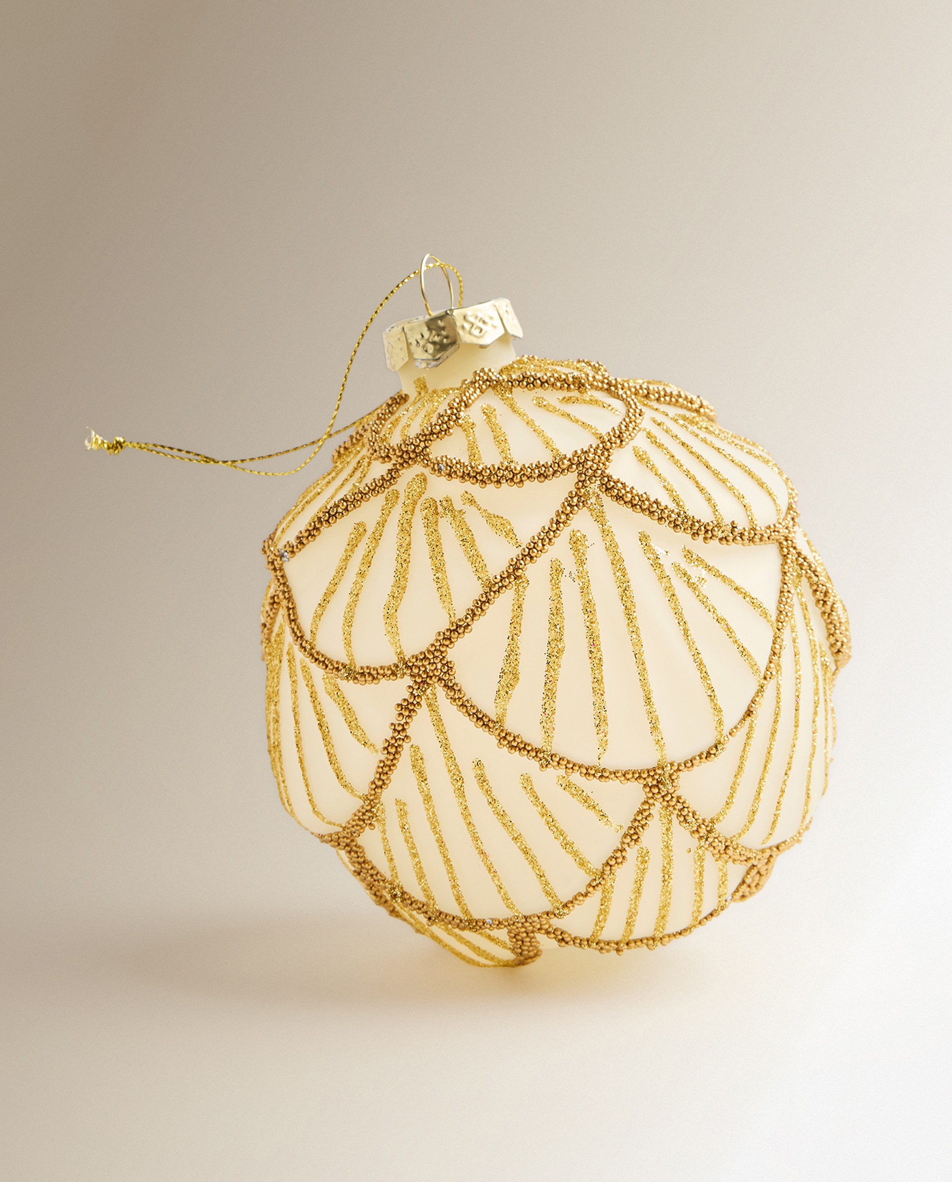 Bola de cristal Ondas y Beads Navidad El Corte Inglés - Oro Oro-2