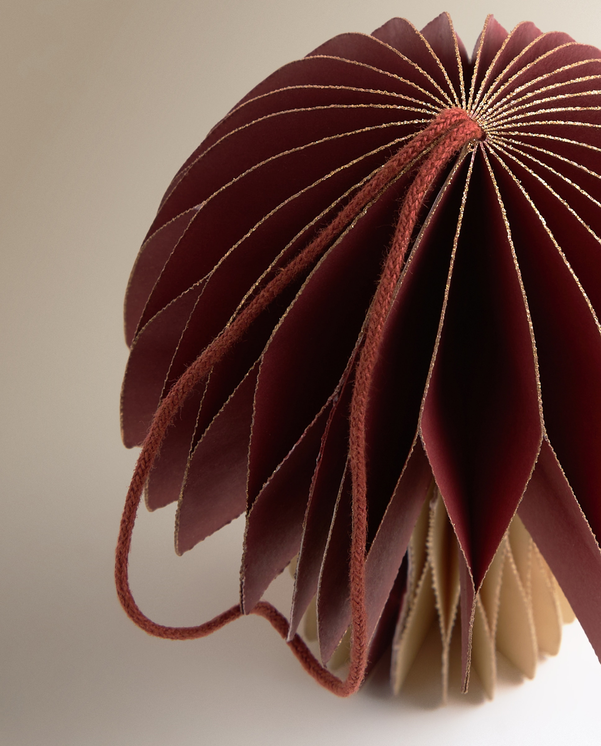 Imagen 3 de Colgante de papel Seta pequeña Navidad - Rojo Rojo