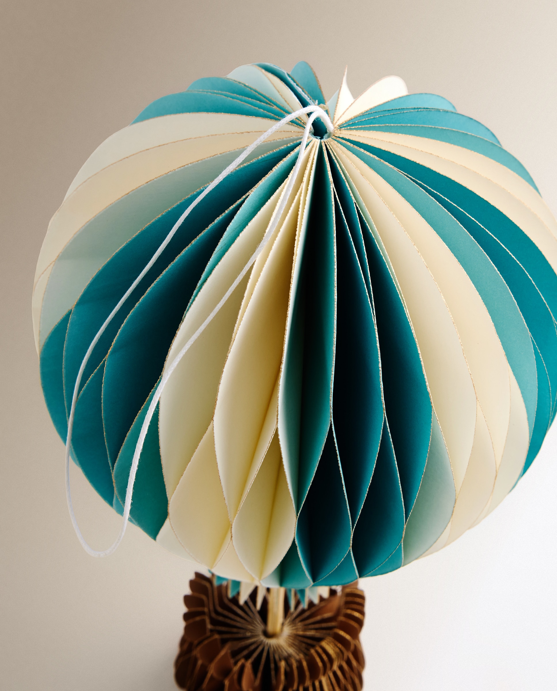 Colgante de papel Globo Navidad - Azul Azul-3