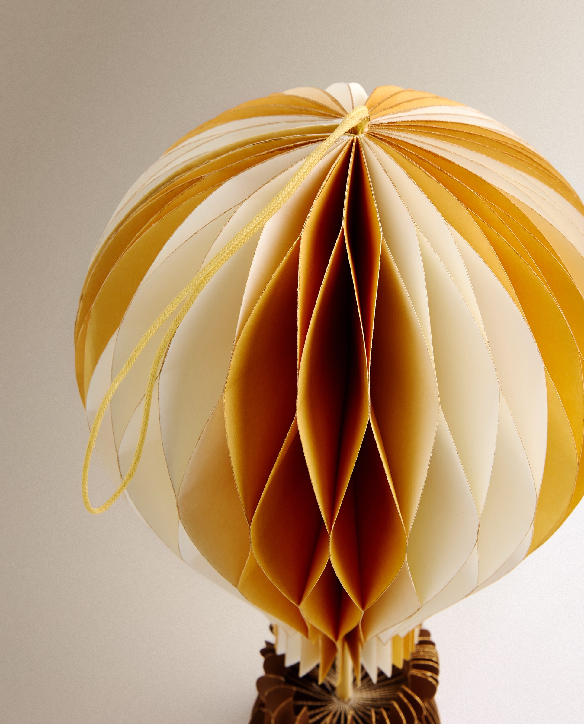 Colgante de papel Globo Navidad - Amarillo Amarillo-3